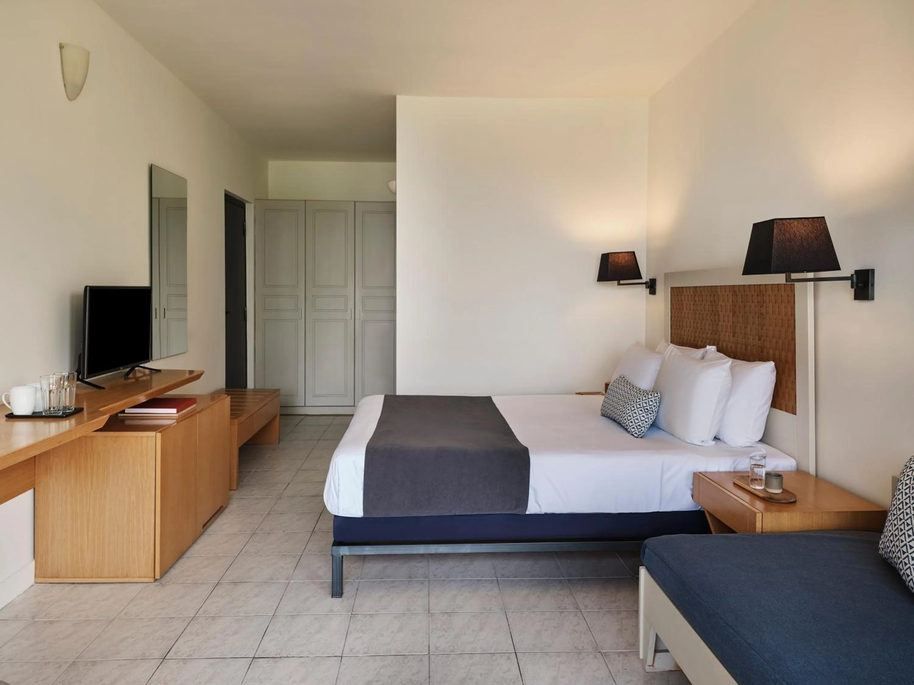 Bed in Aeolos Beach Resort