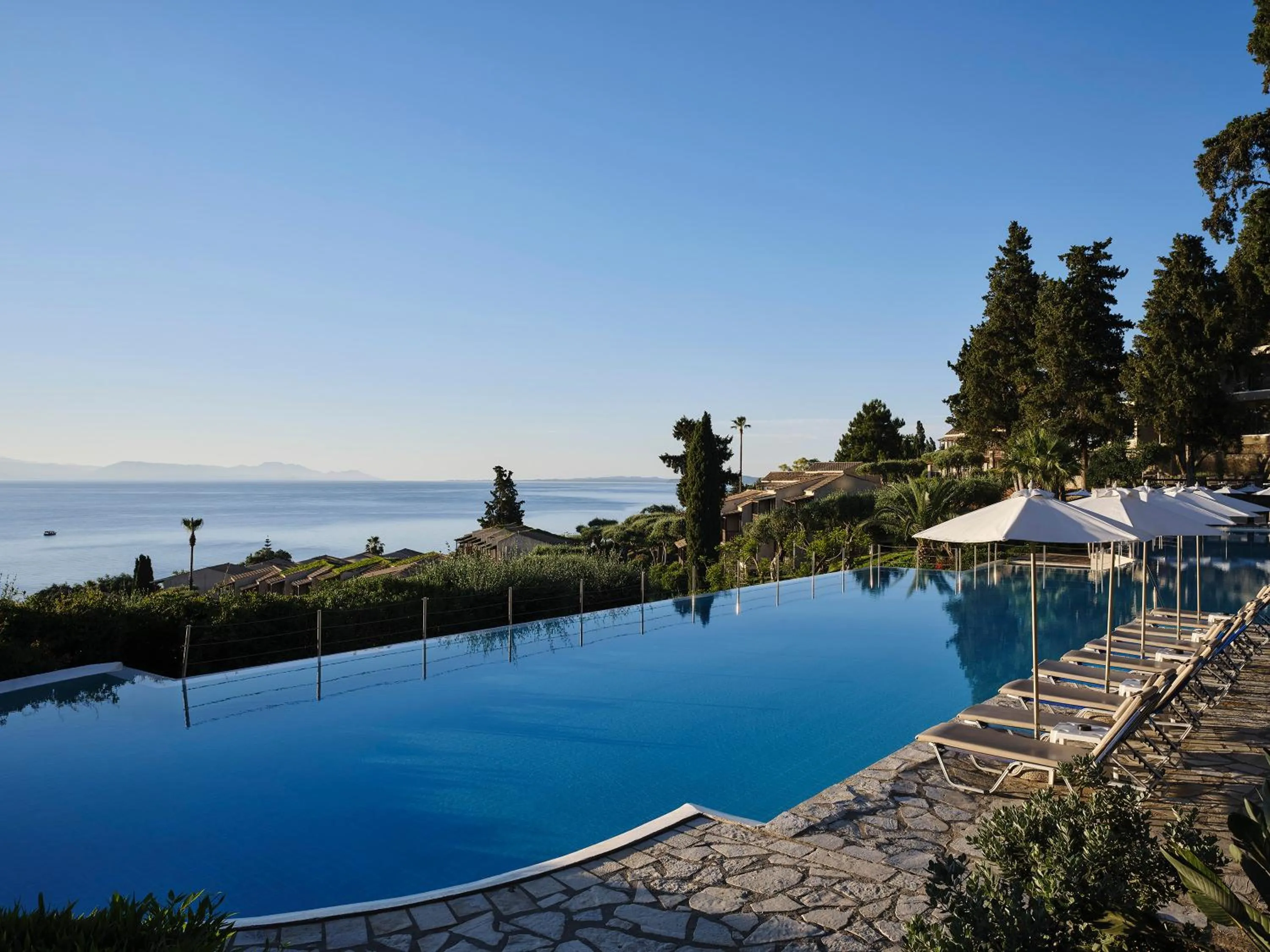 Pool view in Aeolos Beach Resort