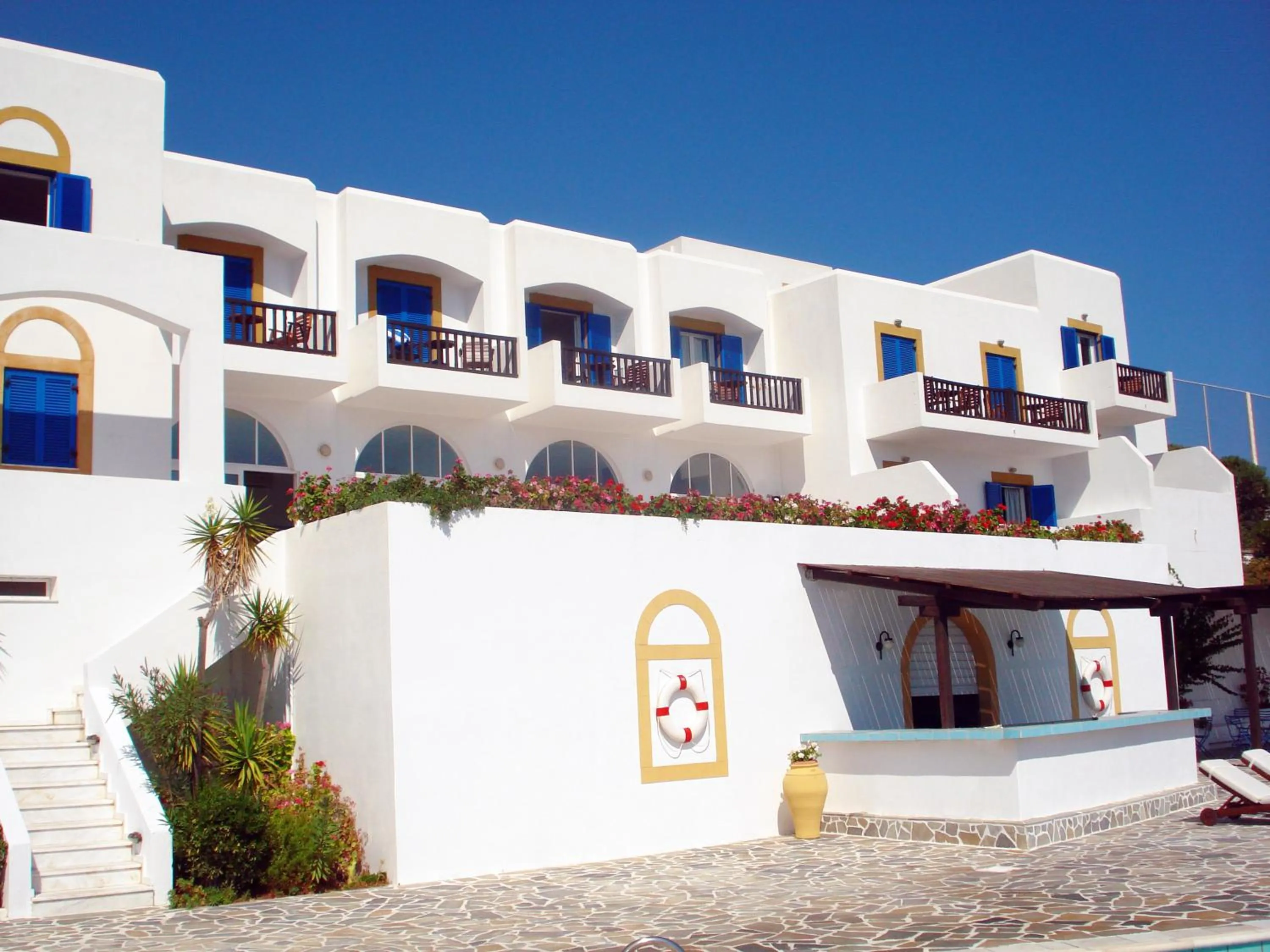 Facade/entrance in Patmos Paradise Hotel