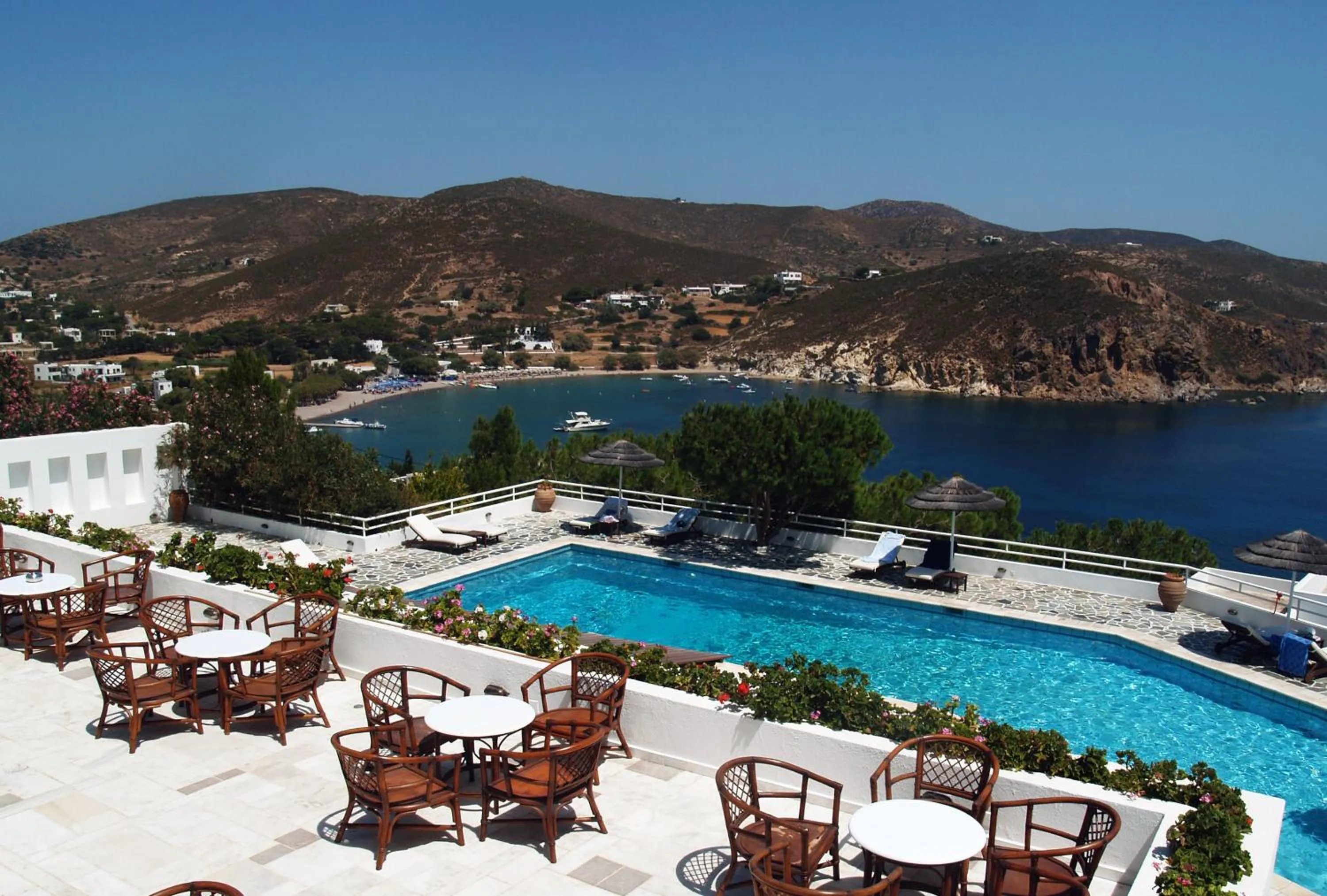 Swimming pool in Patmos Paradise Hotel