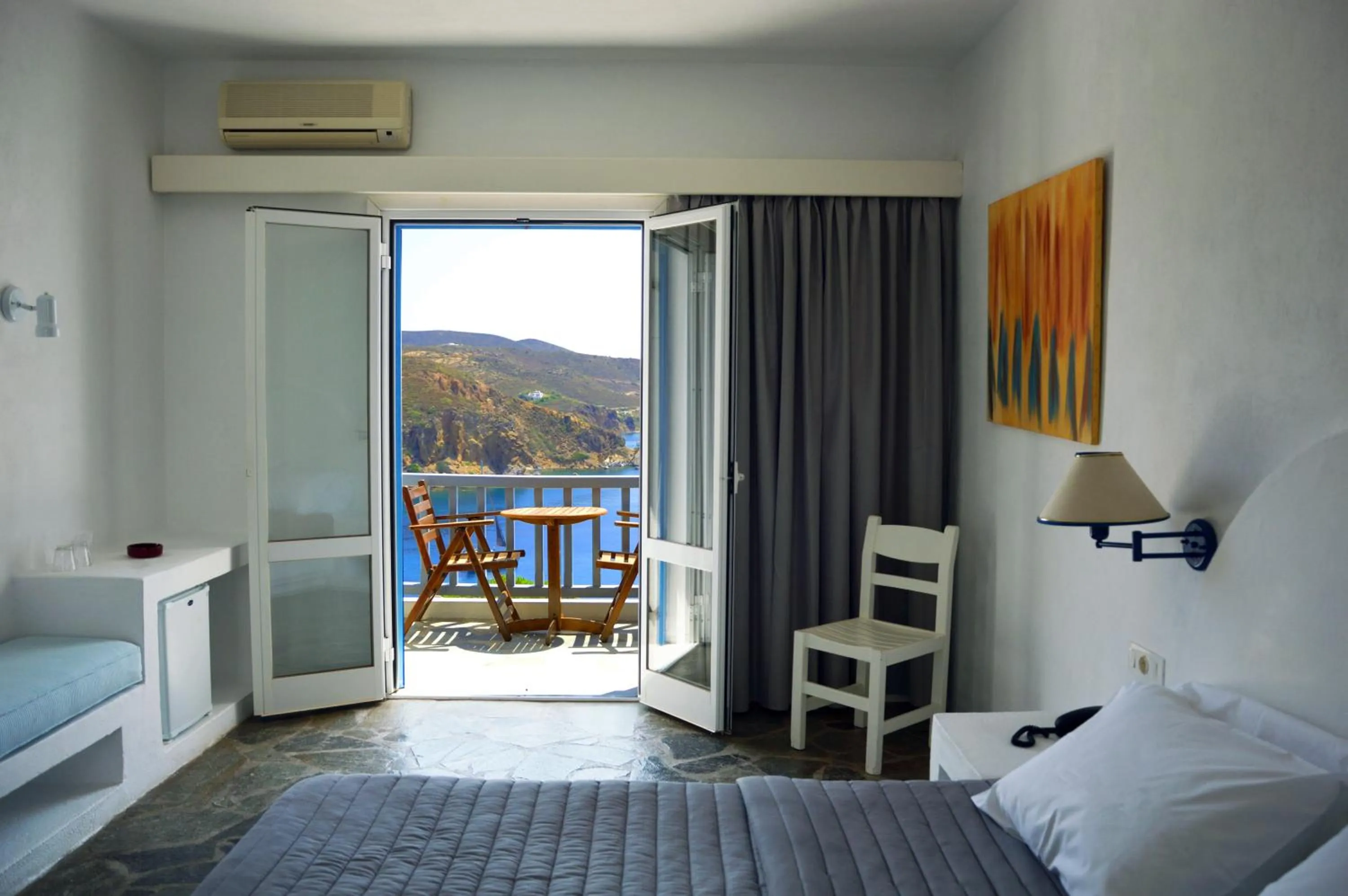 Sea view, Bed in Patmos Paradise Hotel