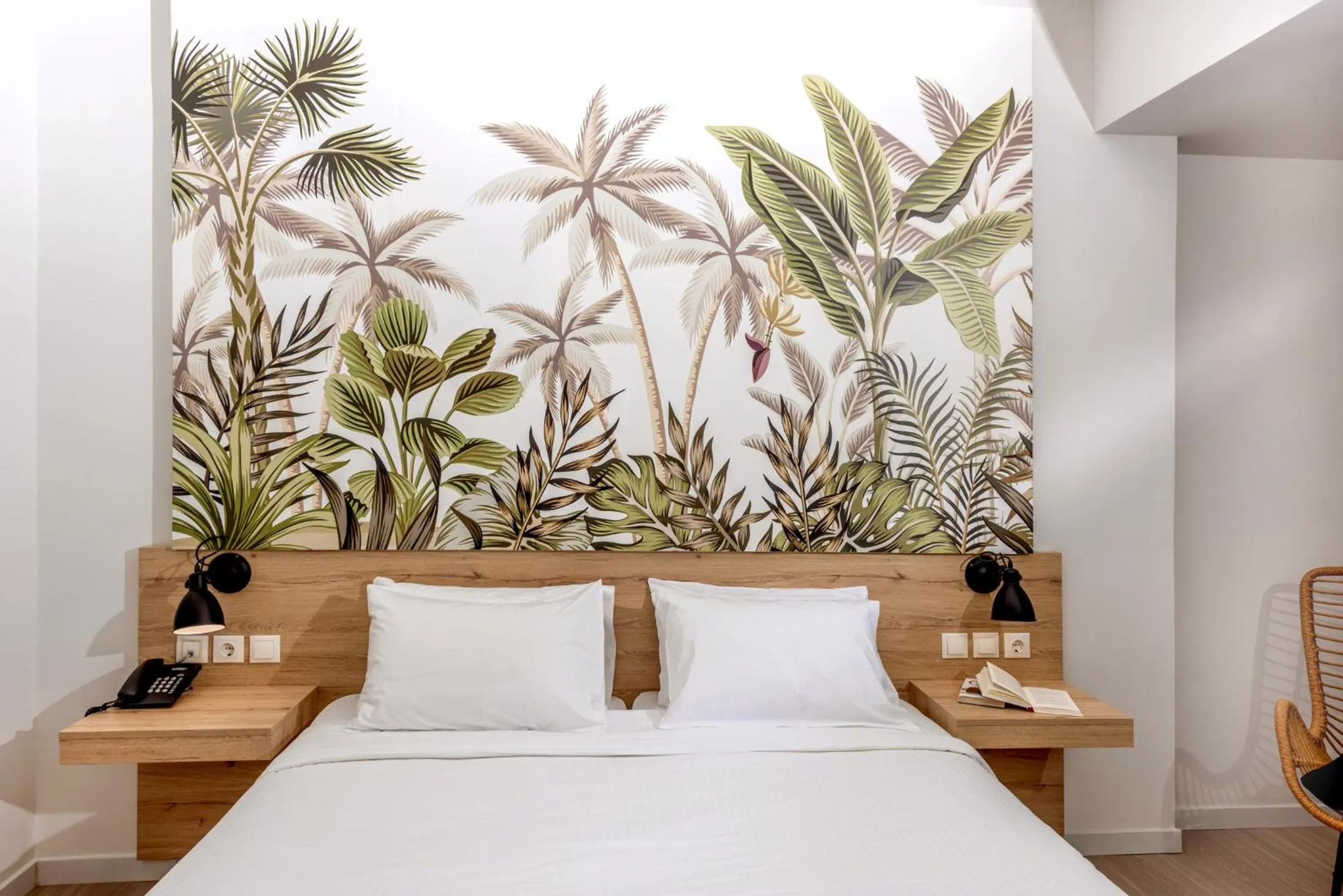 Bed in Eurohotel Katrin Hotel & Bungalows