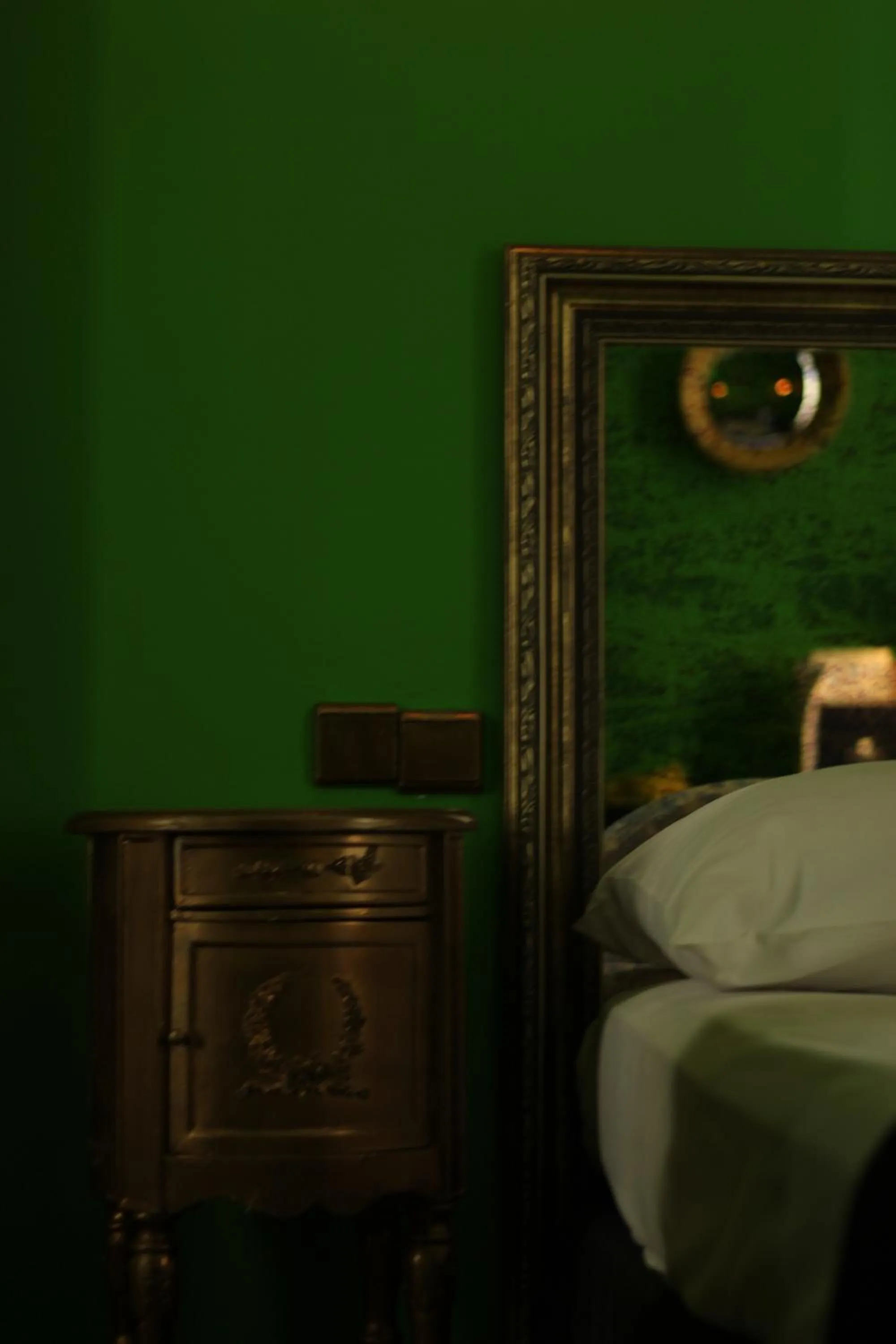 Decorative detail, Bed in Andromeda Hotel Thessaloniki