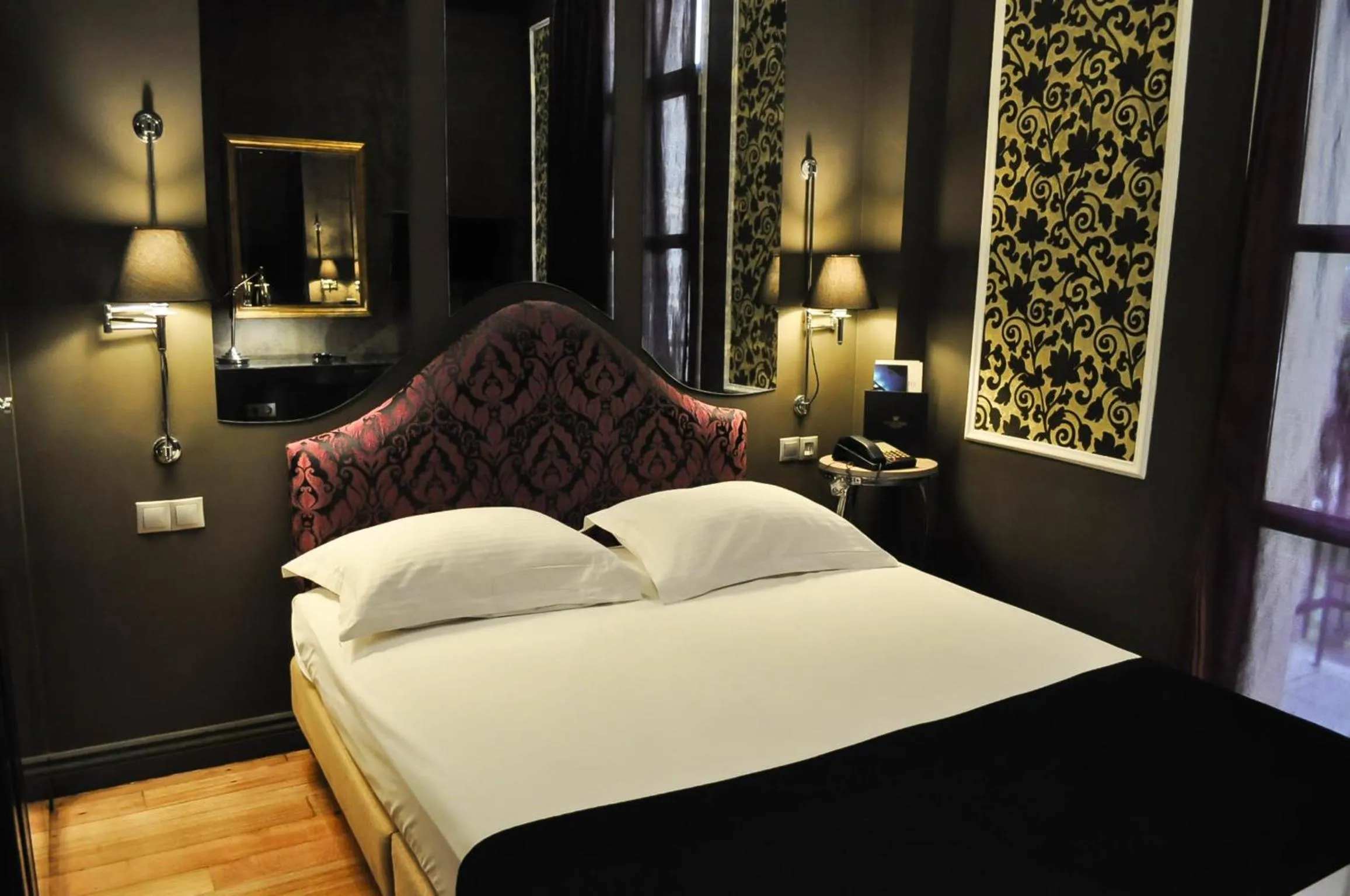 Decorative detail, Bed in Andromeda Hotel Thessaloniki