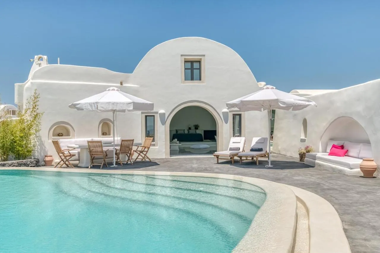 Patio in Perivolas Hotel