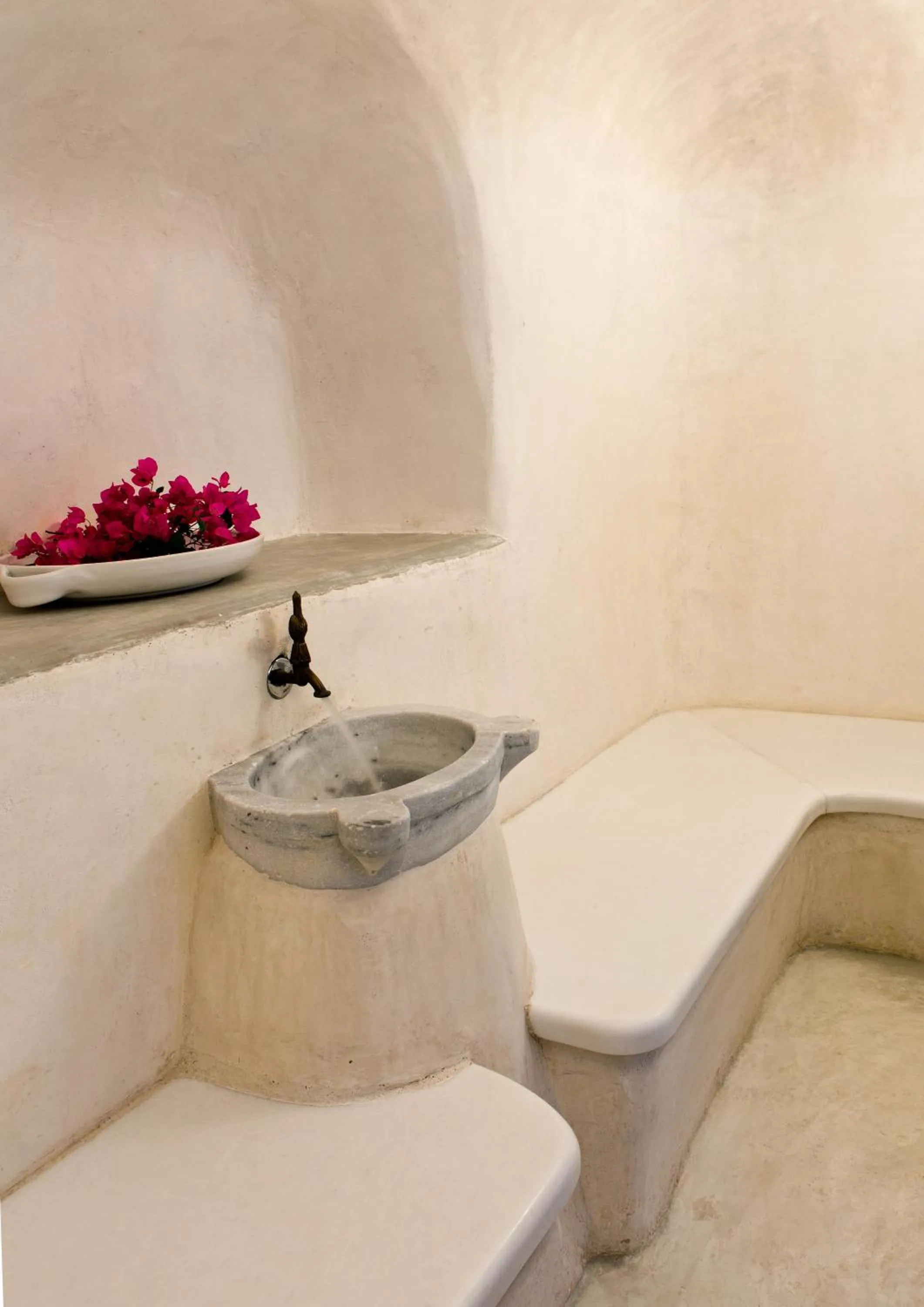 Steam room in Perivolas Hotel