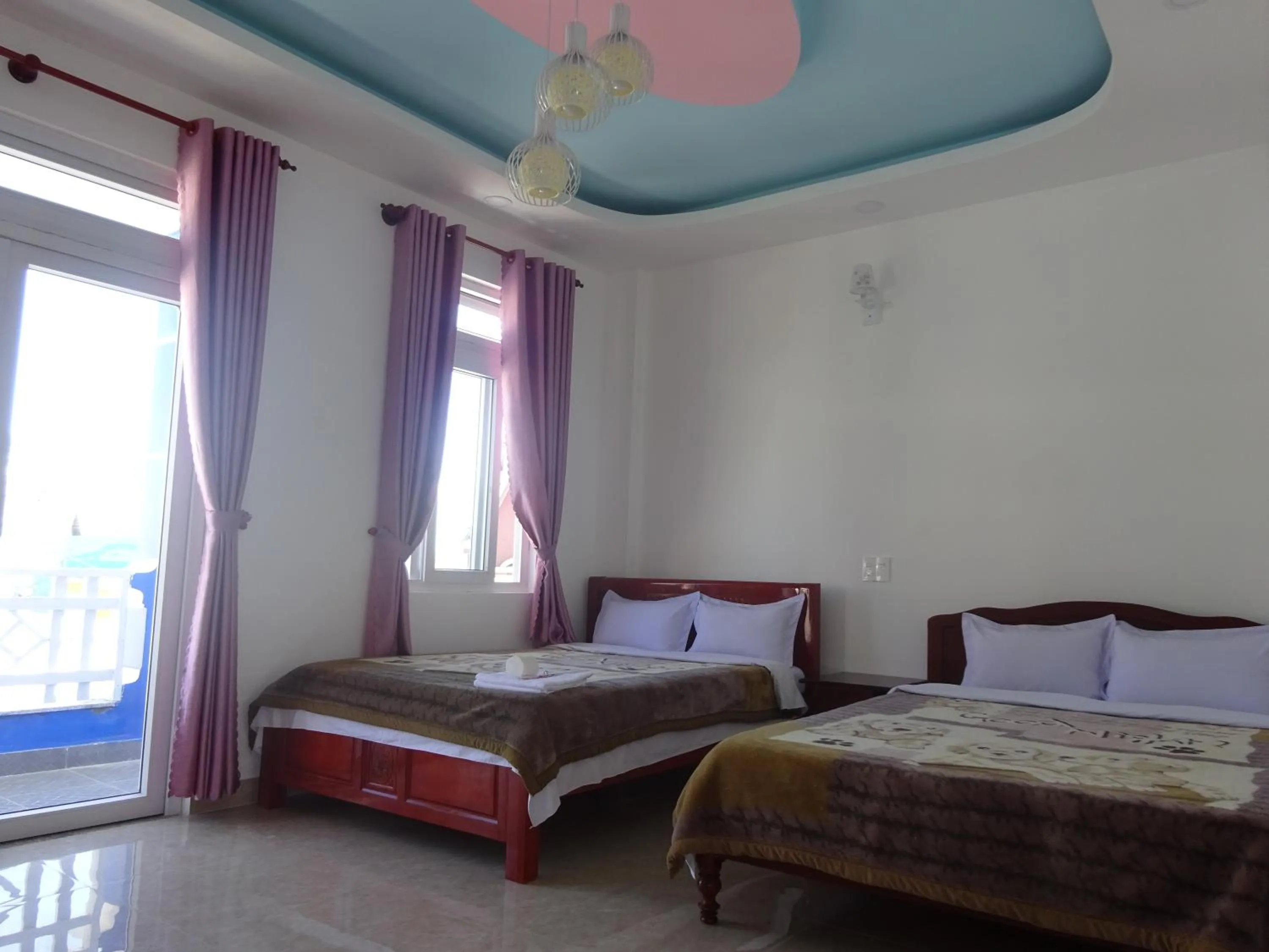 Bed in Blue Sky Homestay