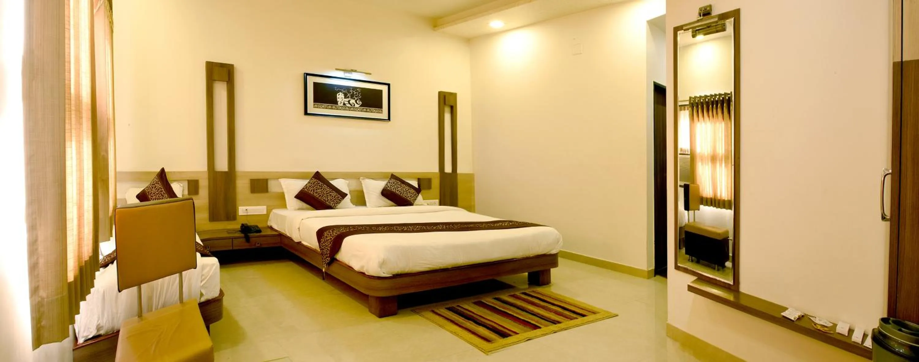Bed in The Dwarika Hotel