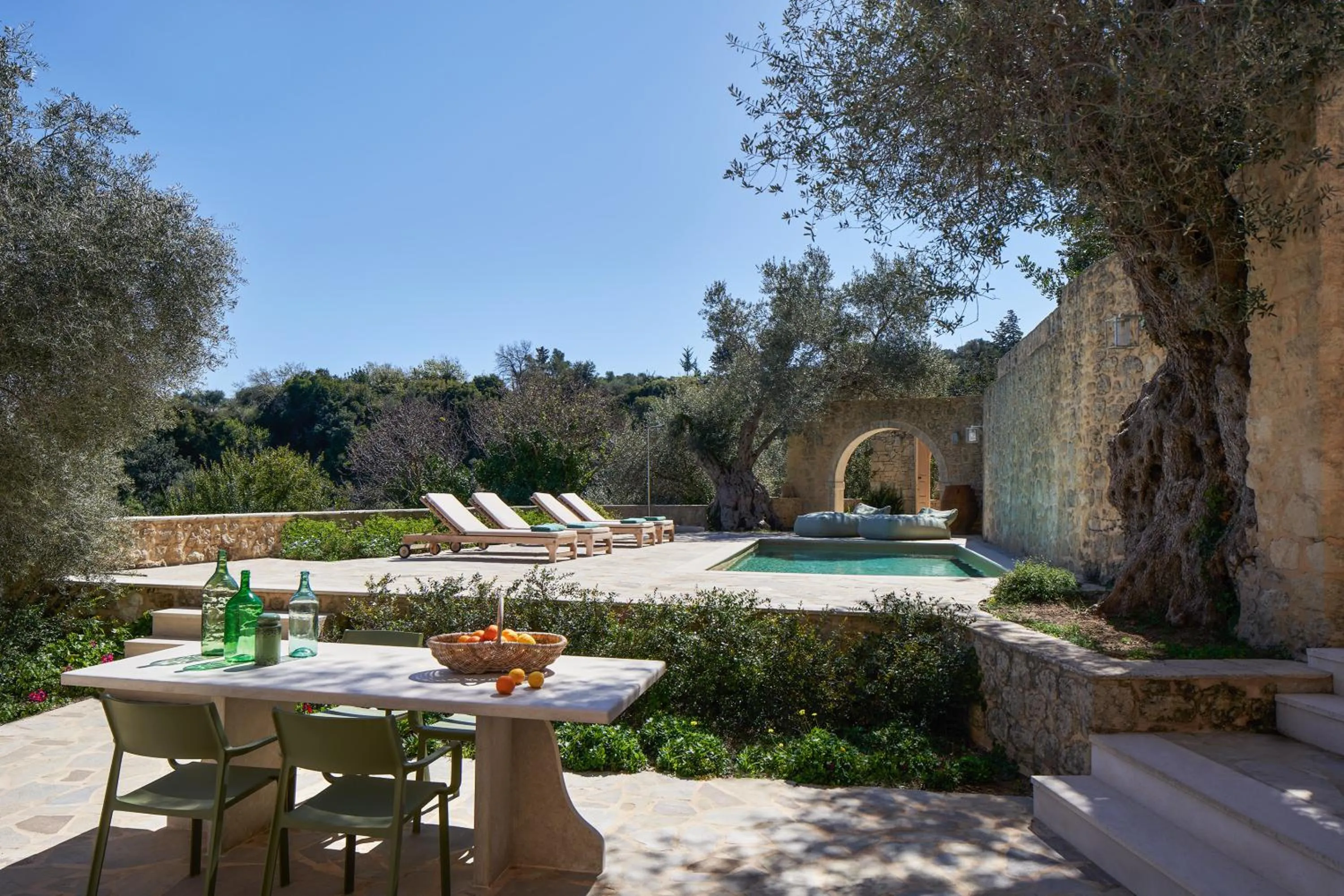 Patio in Kapsaliana Village Hotel