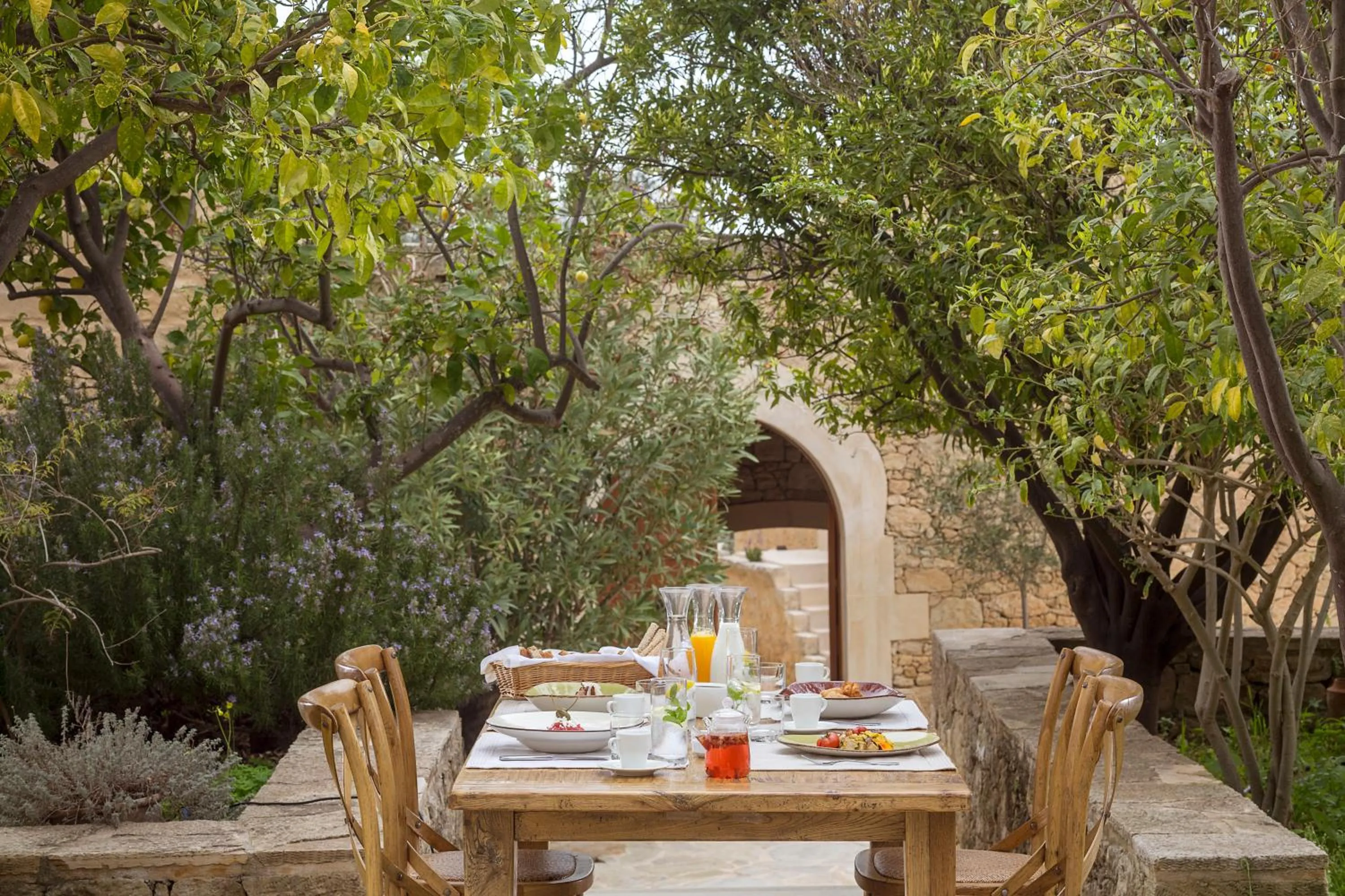 Breakfast in Kapsaliana Village Hotel