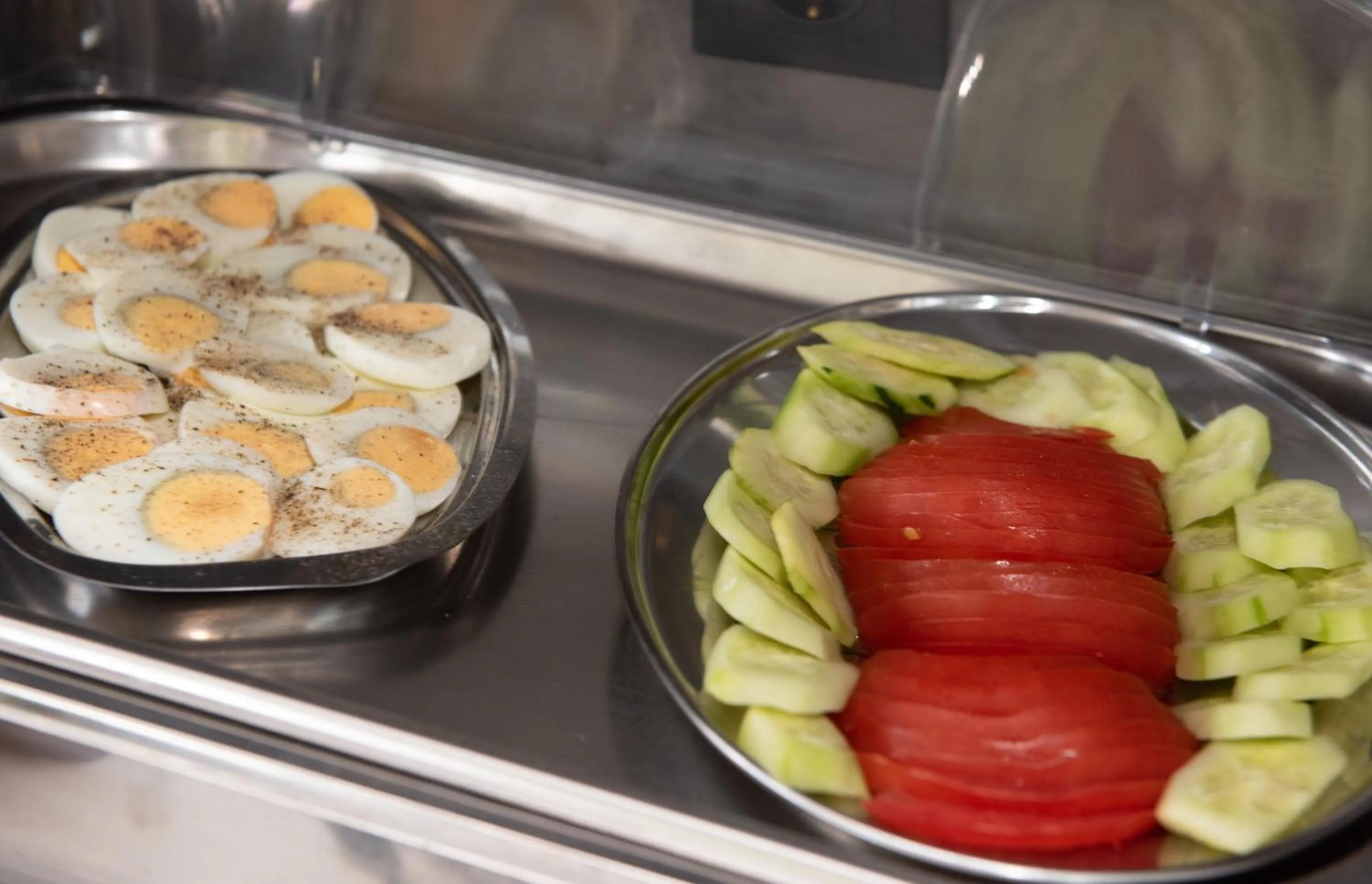 Buffet breakfast in Hotel Coral Matala