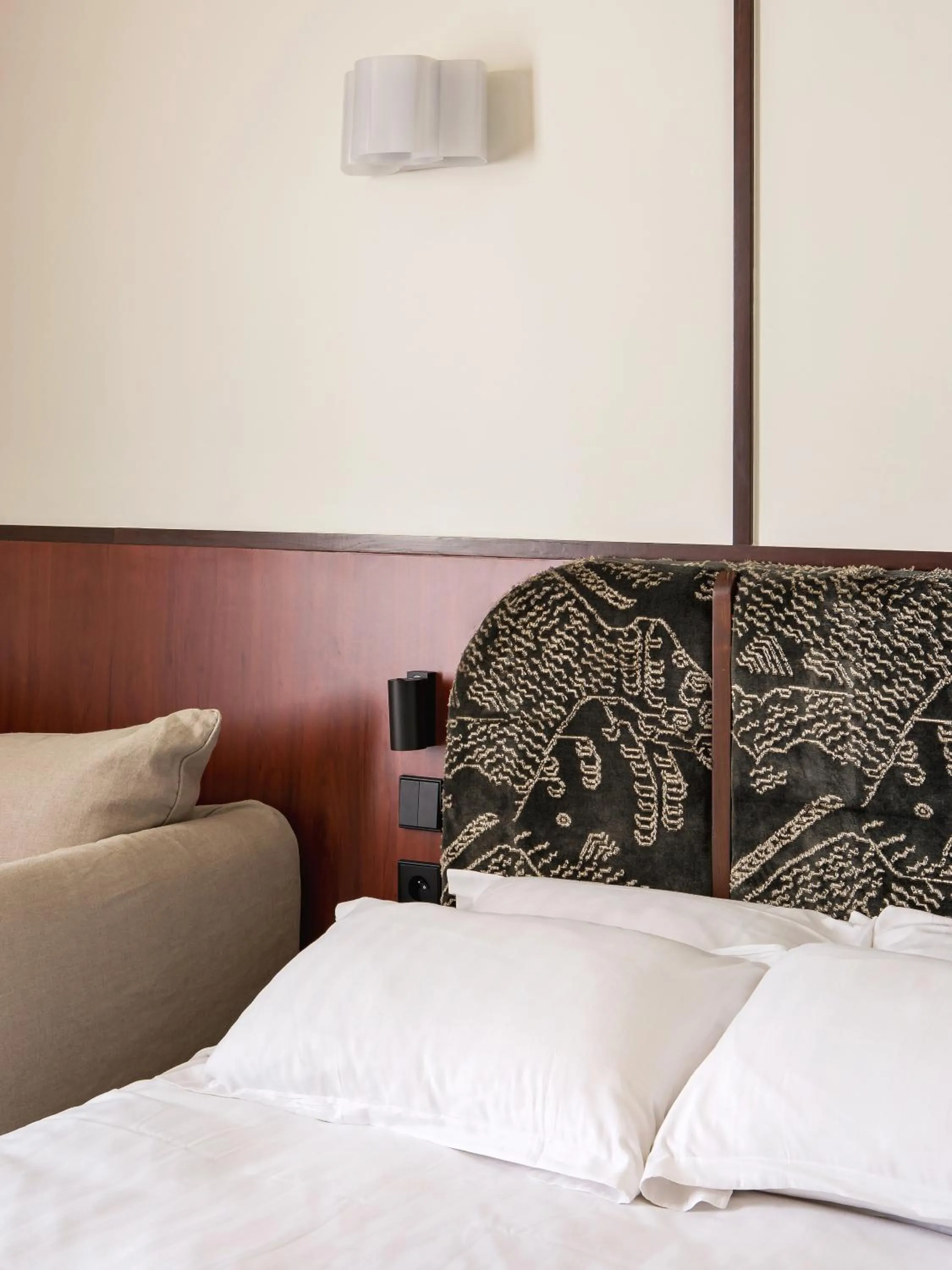 Bed in Hôtel Marguerite