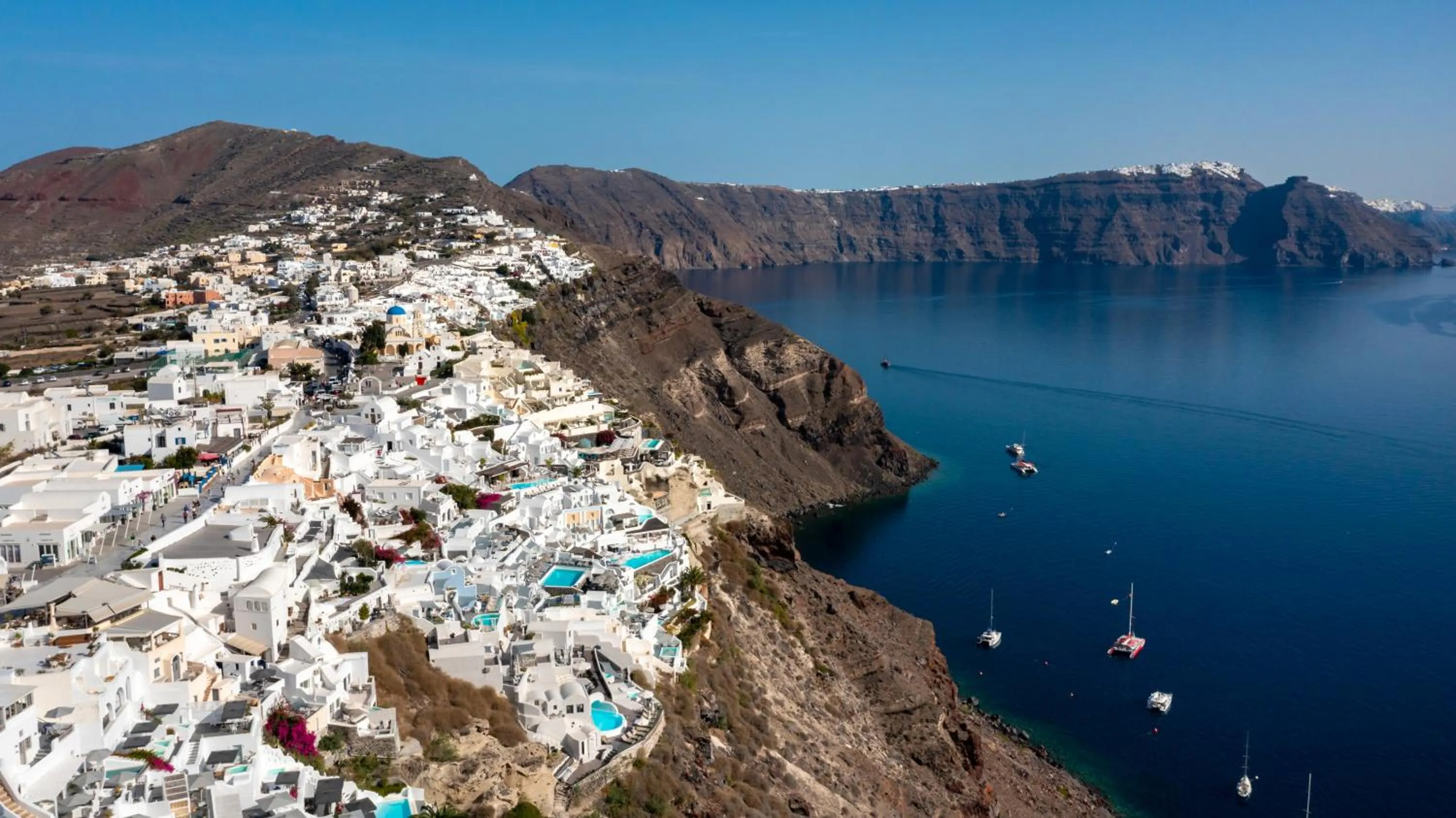 View (from property/room) in Kima Oia Suites