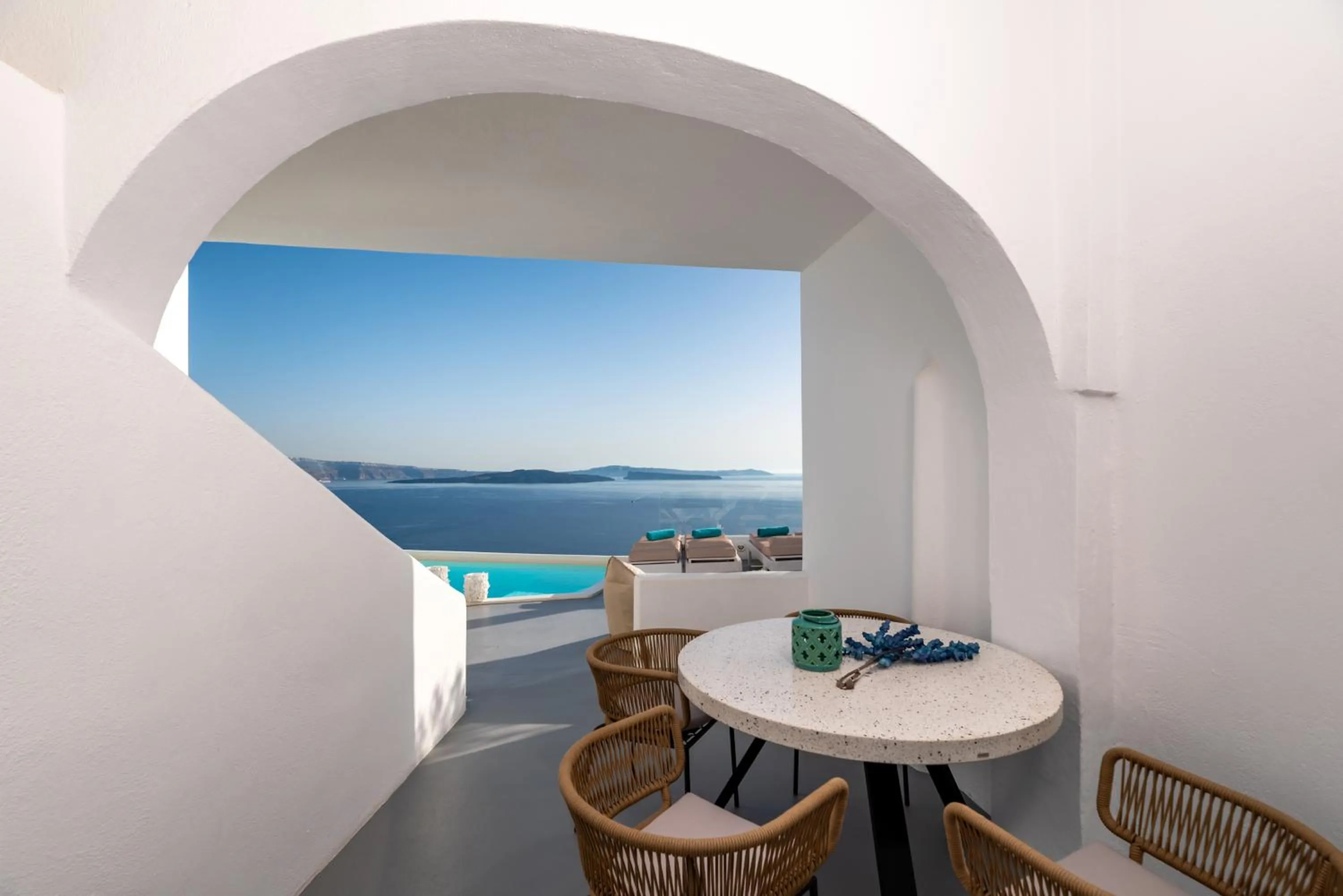 View (from property/room) in Kima Oia Suites