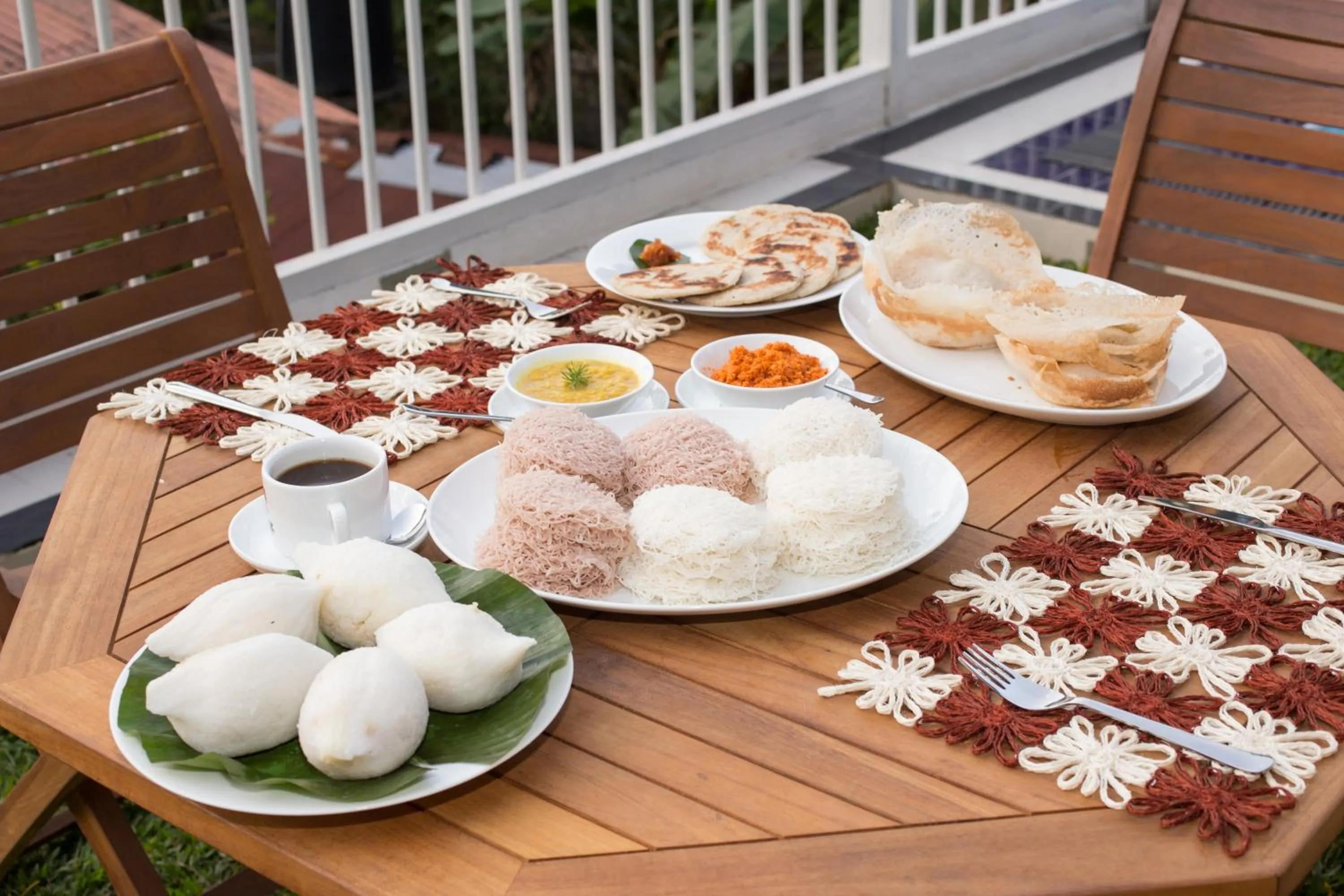 Food in Orchid Villa Kandy