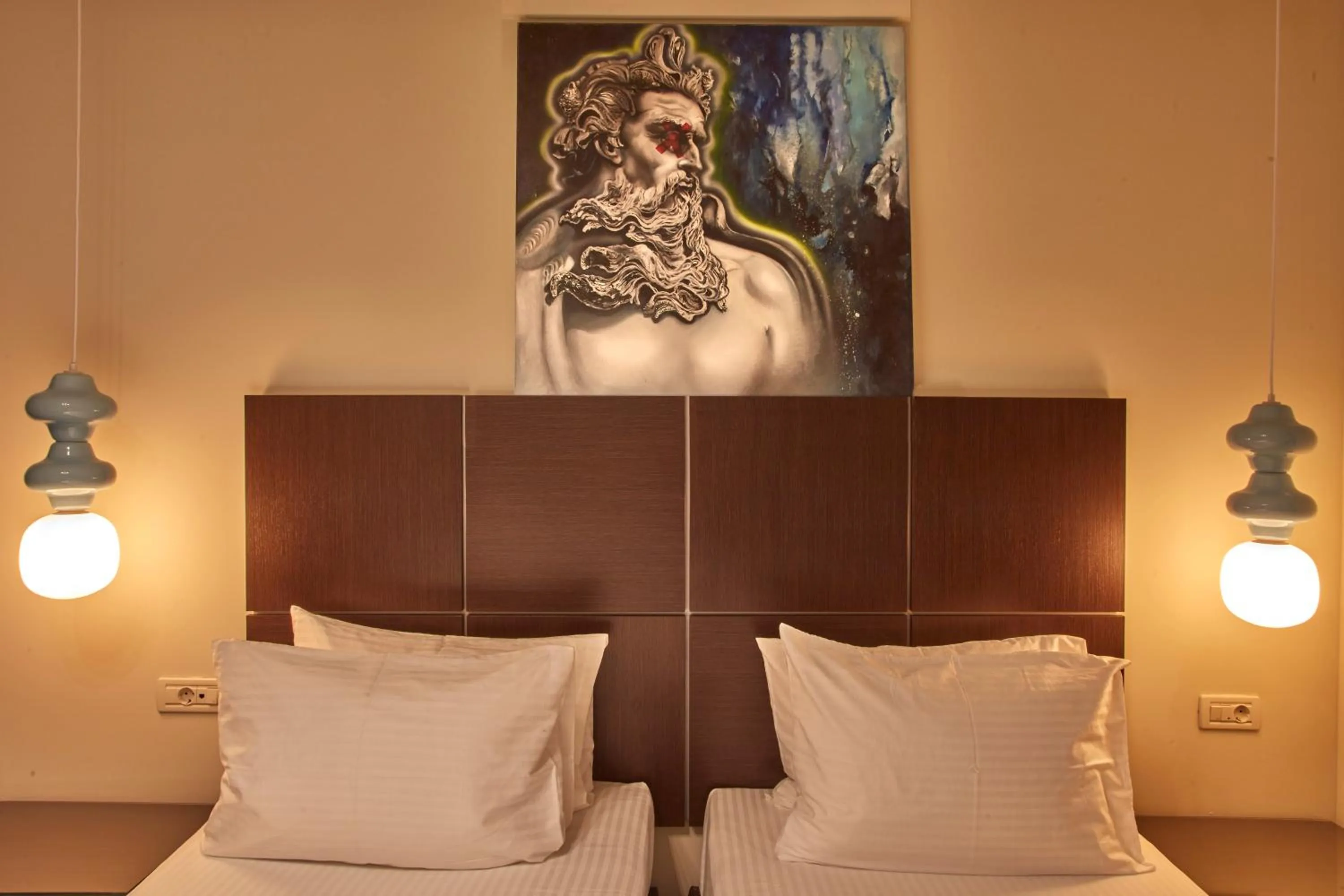 Bed in Athens Way Pop Art Hotel