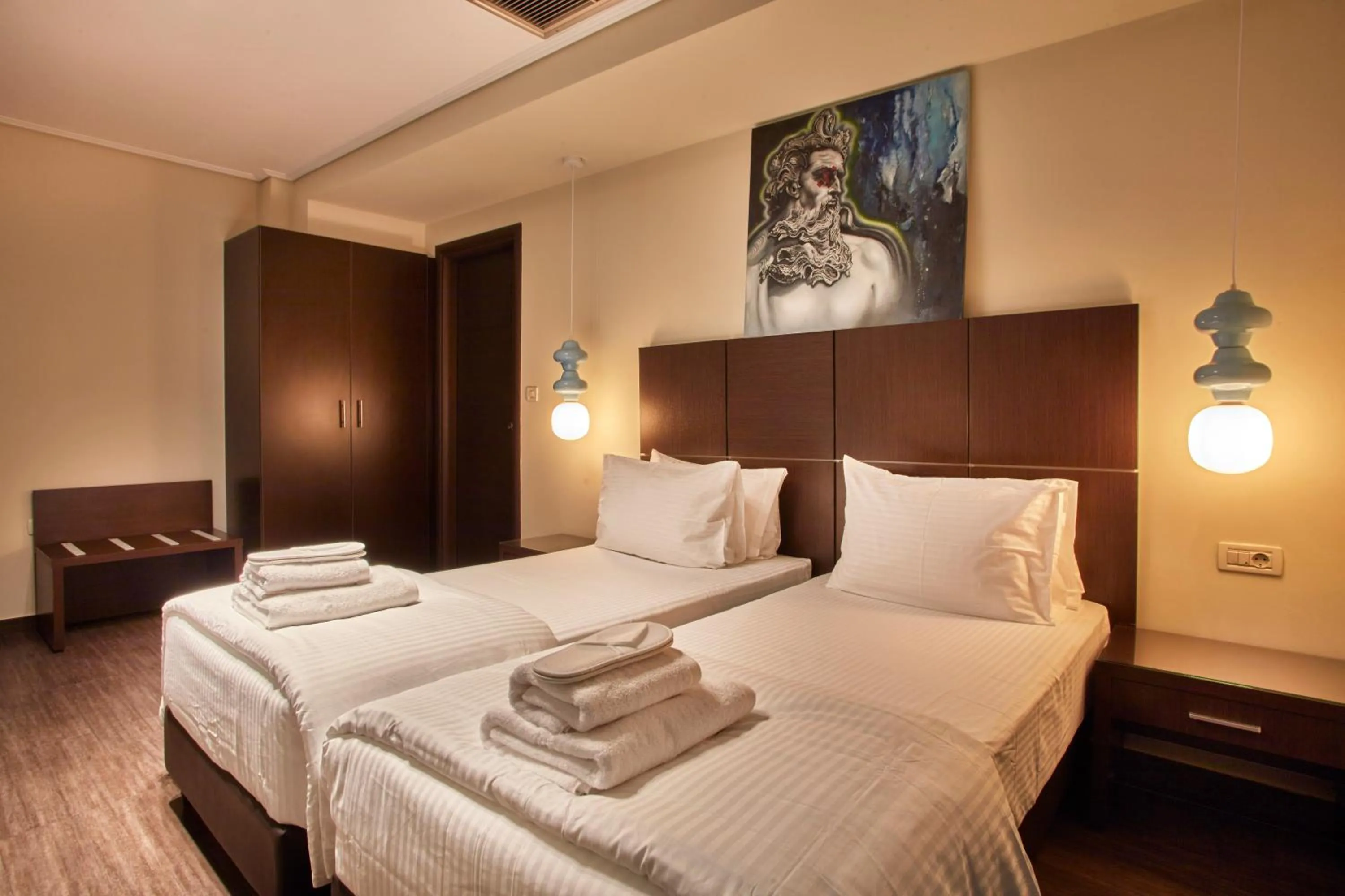 Bed in Athens Way Pop Art Hotel