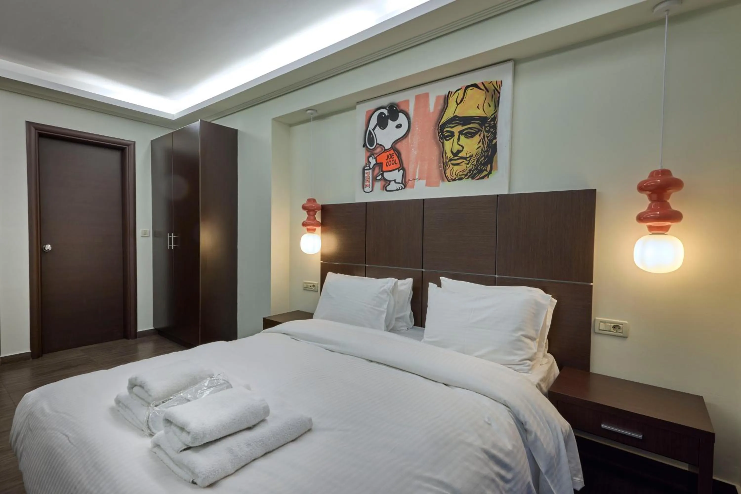 Bed in Athens Way Pop Art Hotel