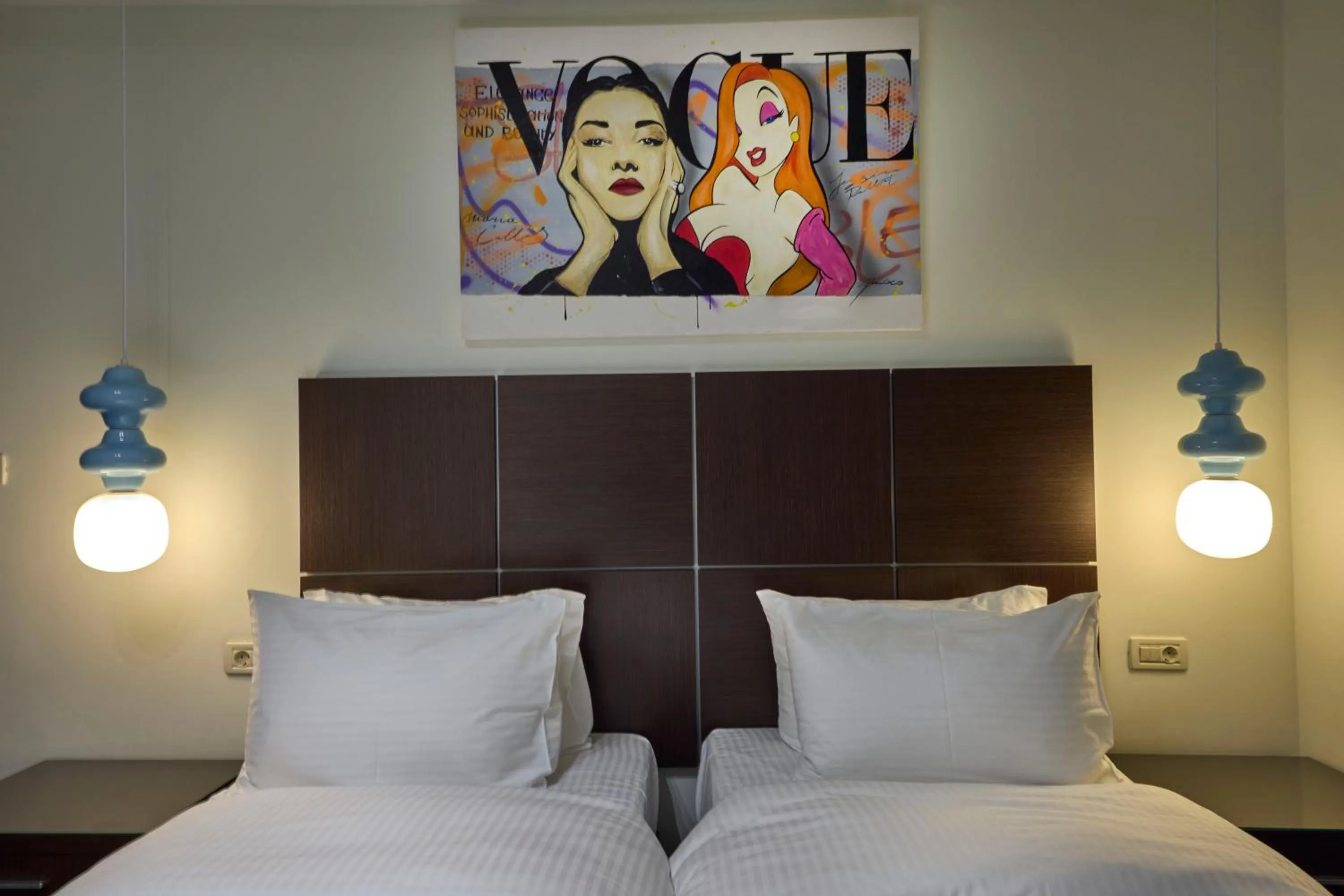 Bed in Athens Way Pop Art Hotel