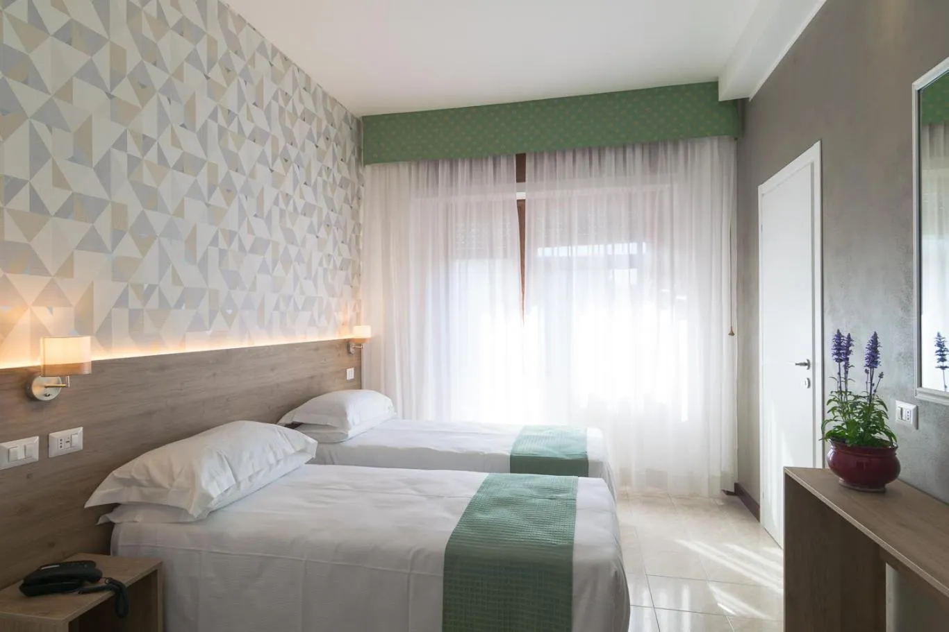 Bed in Hotel Pacific