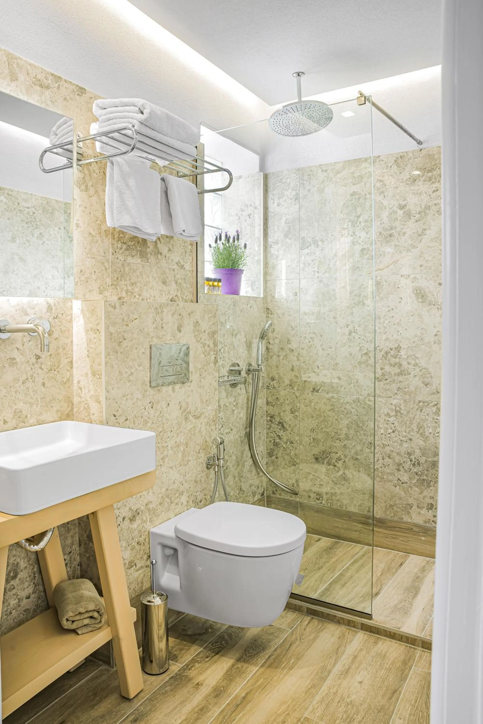 Shower in Sergiani Garden Hotel Apartments