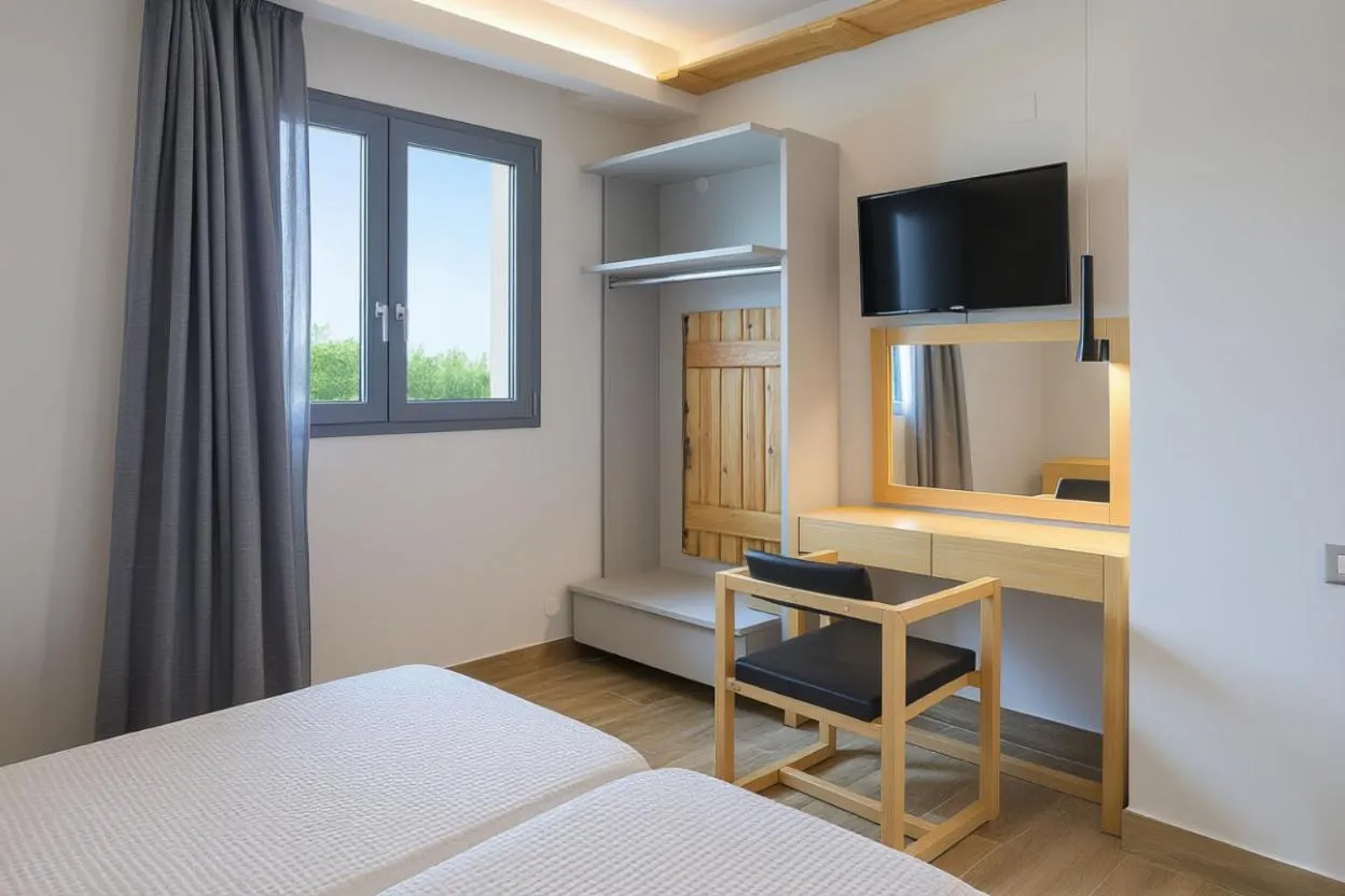 Bed in Sergiani Garden Hotel Apartments