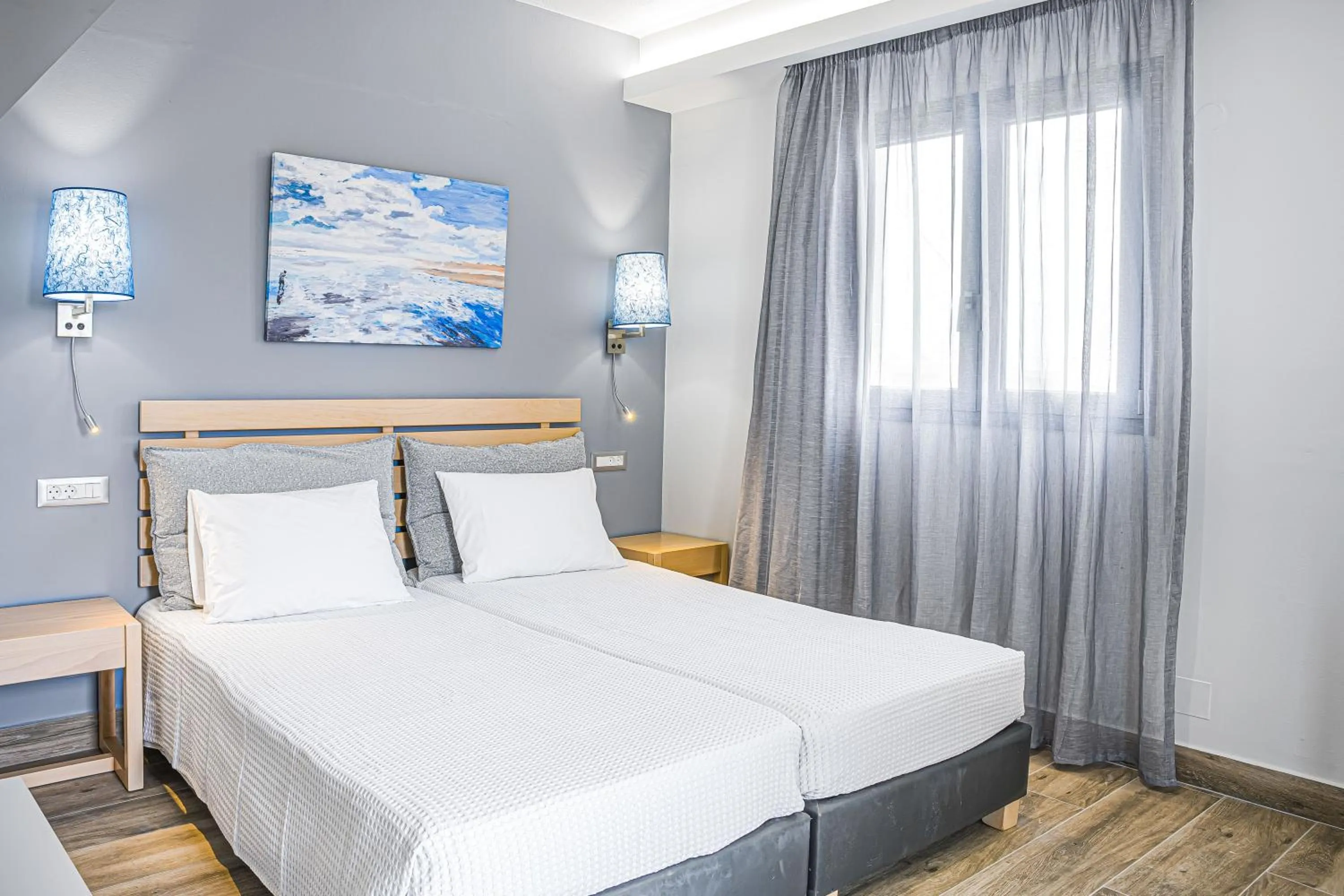 Bed in Sergiani Garden Hotel Apartments