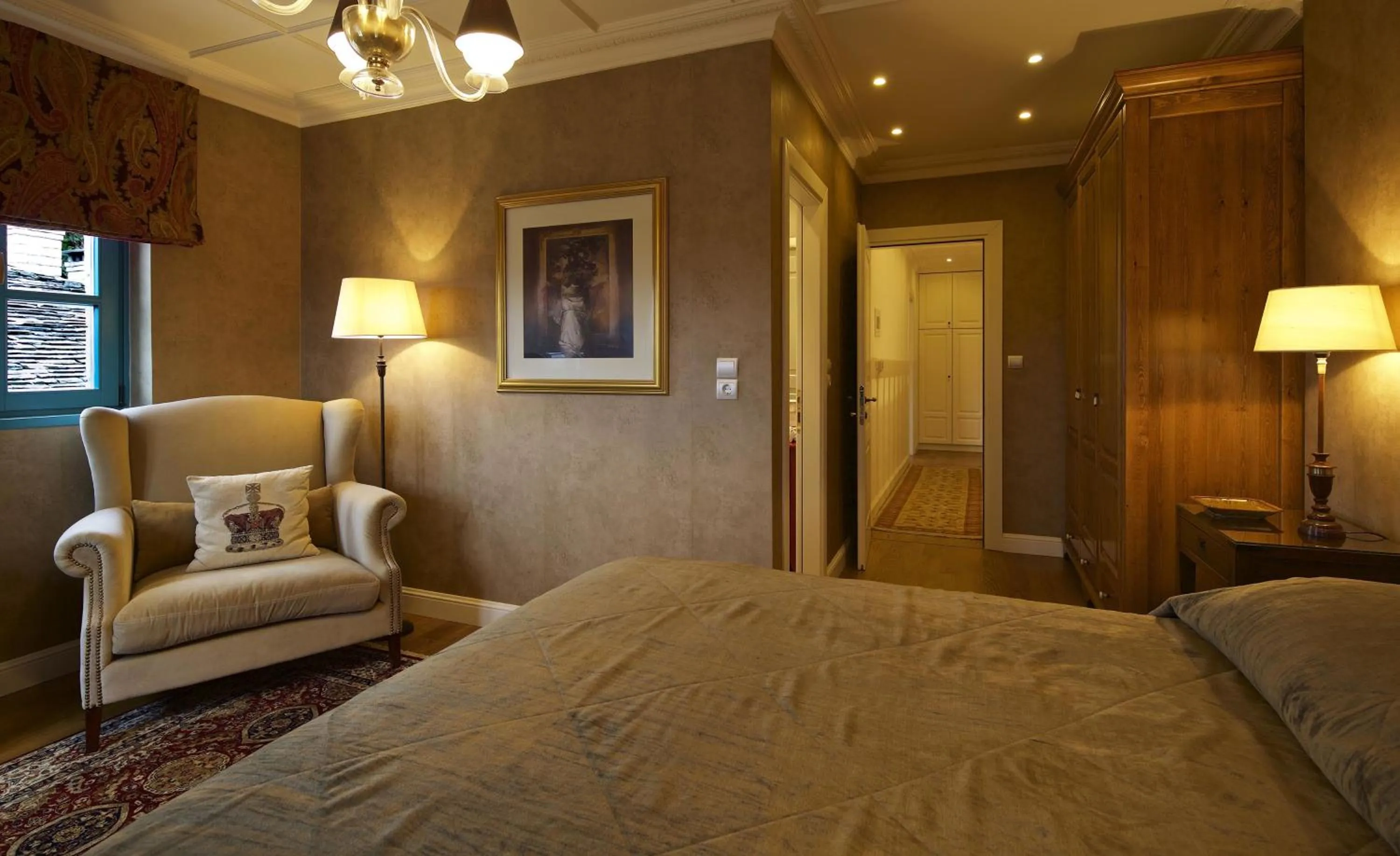 Bed in Zagori Suites Luxury Residences
