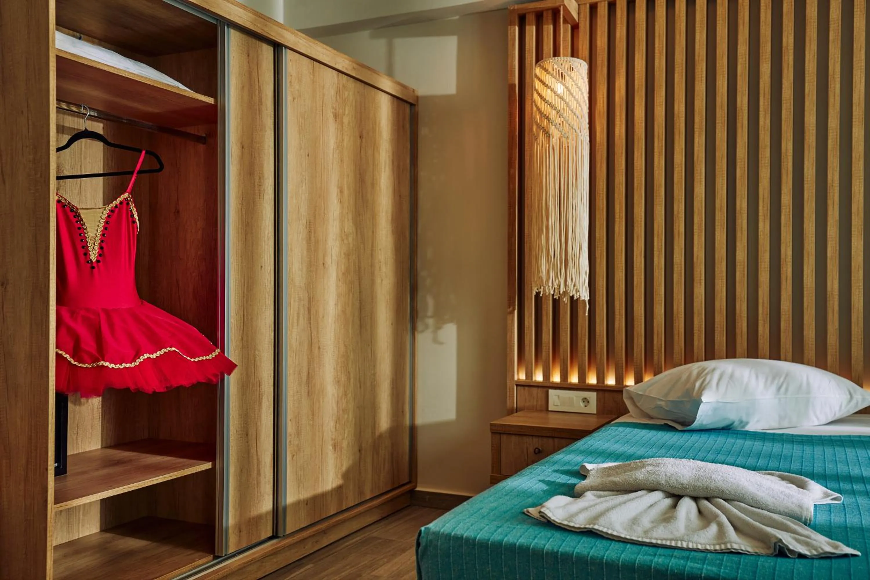 Bed in Iniohos Zante Hotel & Suites