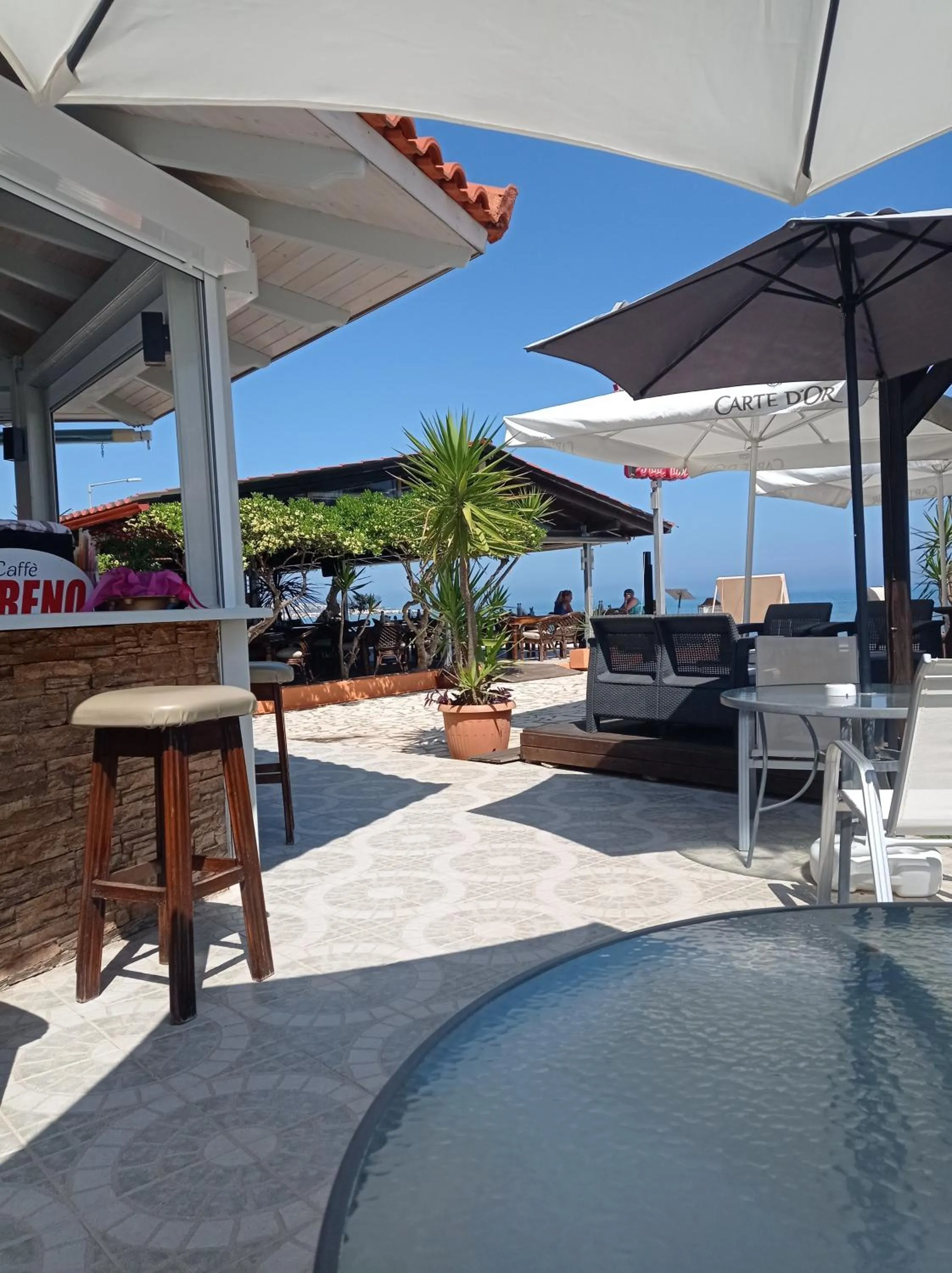 Patio in Ninos On The Beach Hotel