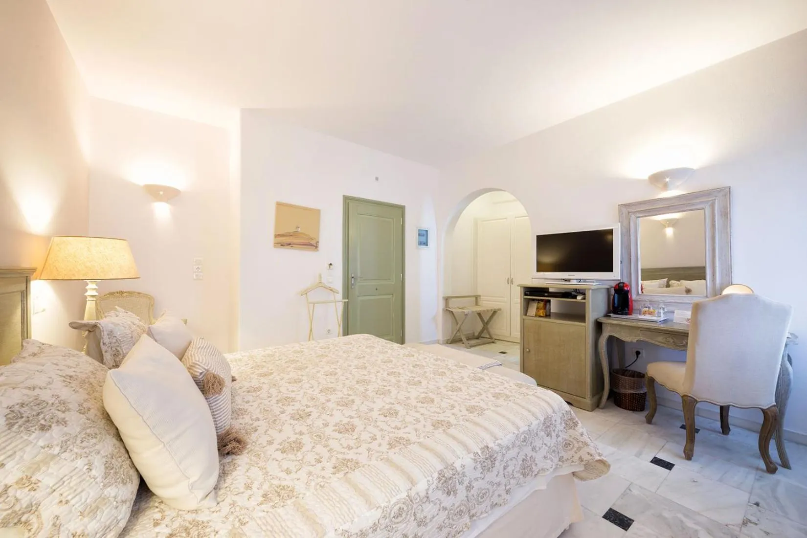 Bed in Saint Andrea Seaside Resort - Adults Only