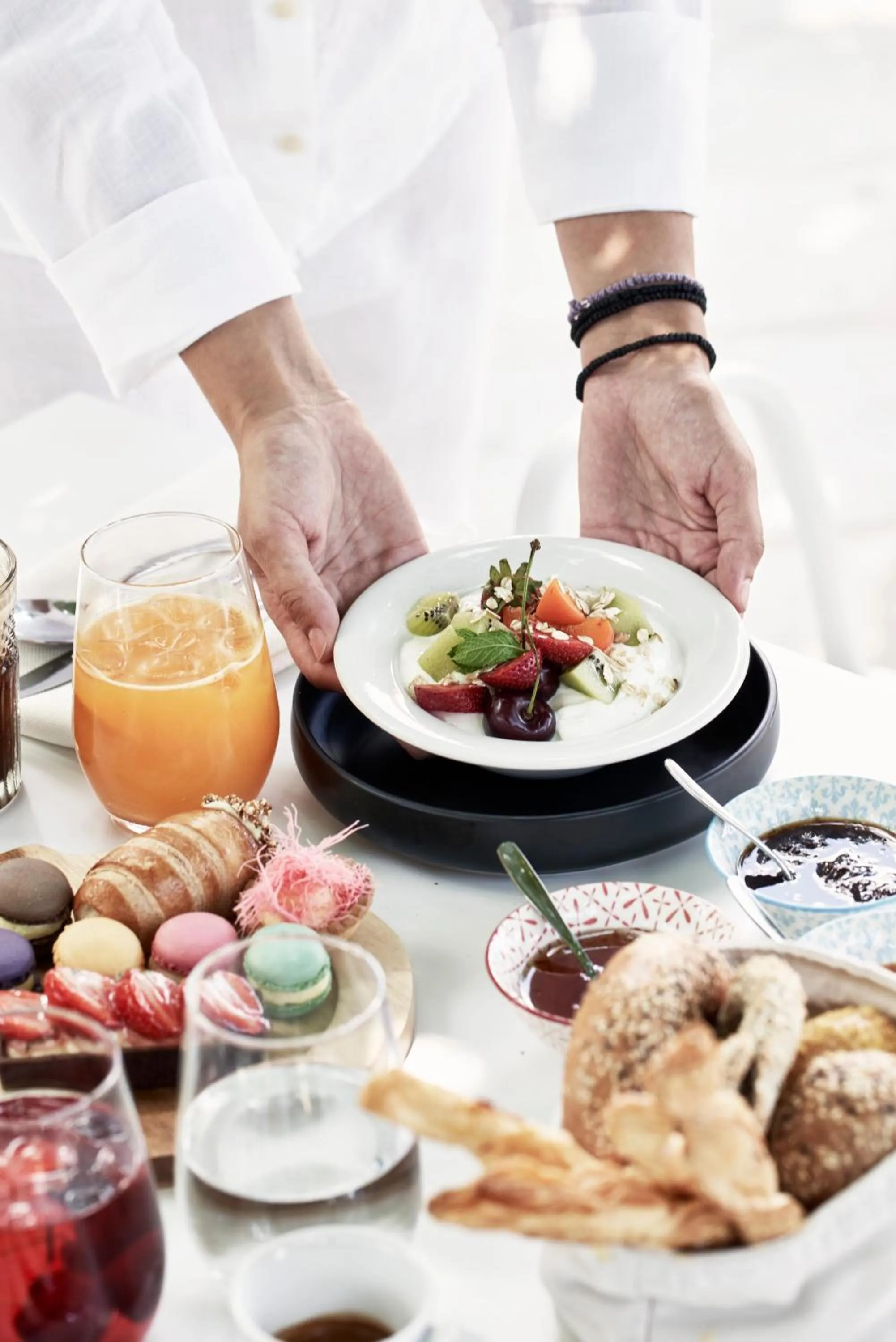 Breakfast in Antigoni Seaside Resort