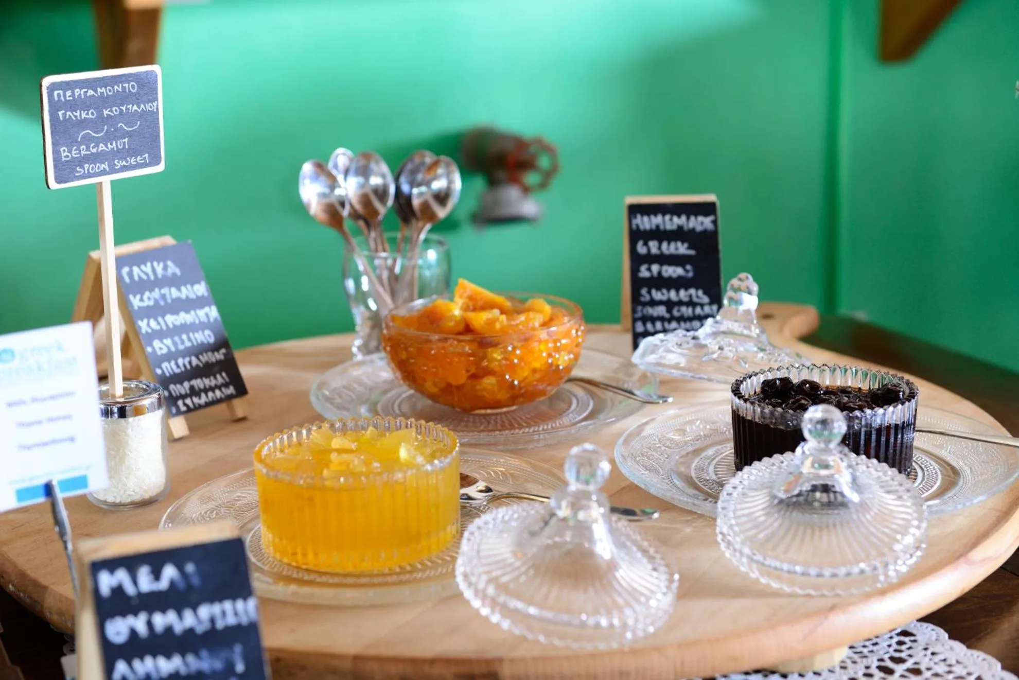 Buffet breakfast in Varos Village Boutique Hotel