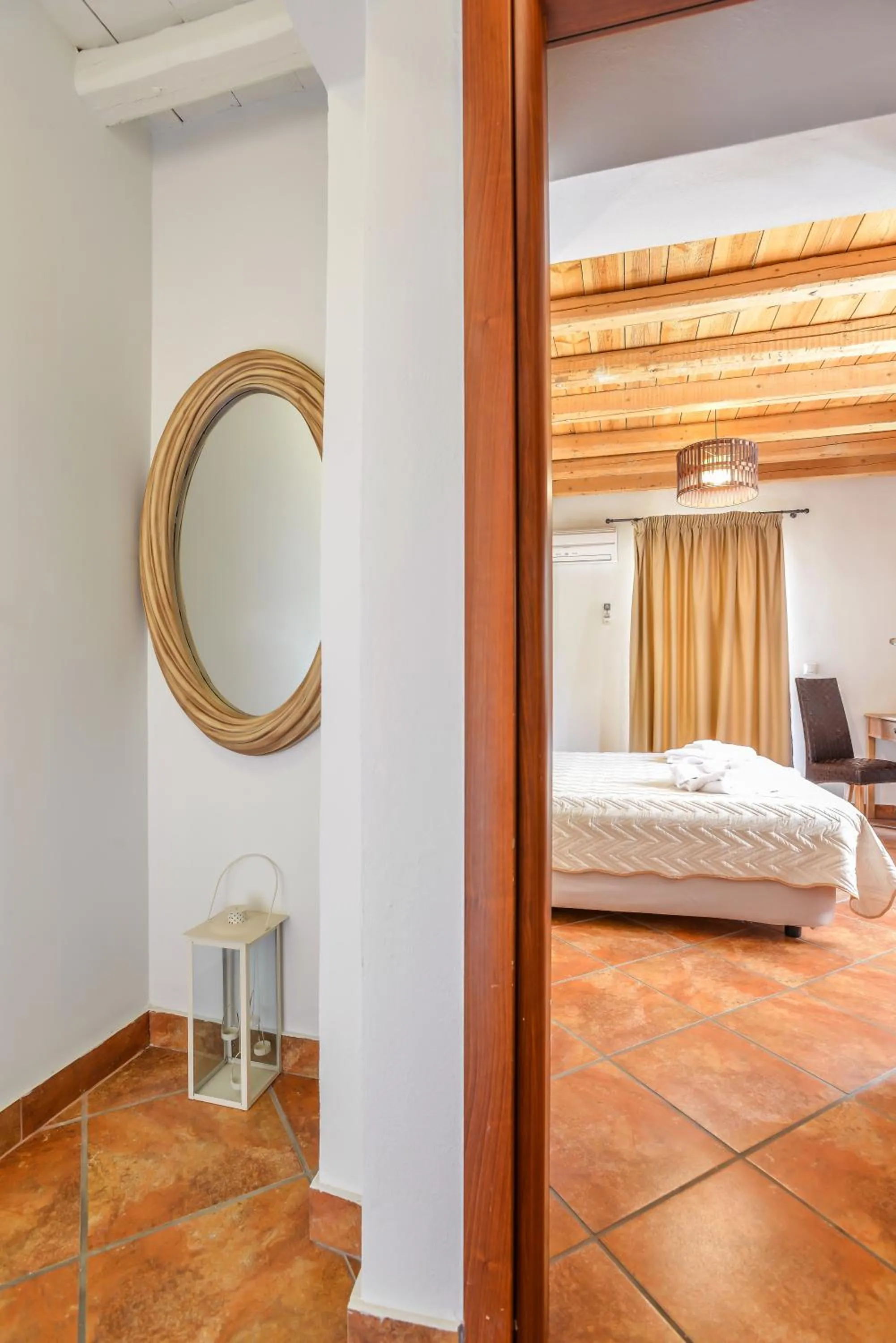 Bed in Varos Village Boutique Hotel