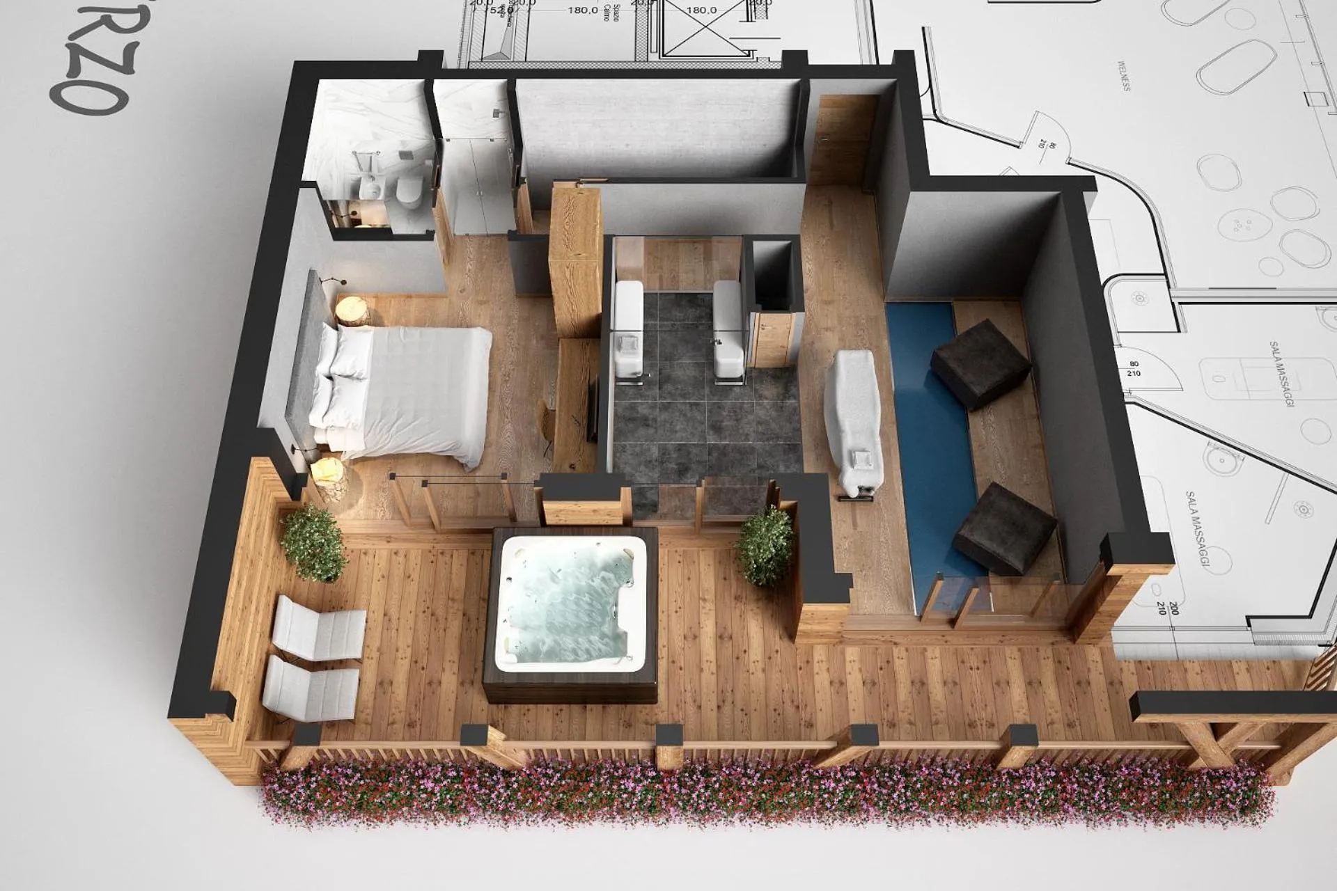 Shower in Aux Pieds du Roi - Suite & Spa