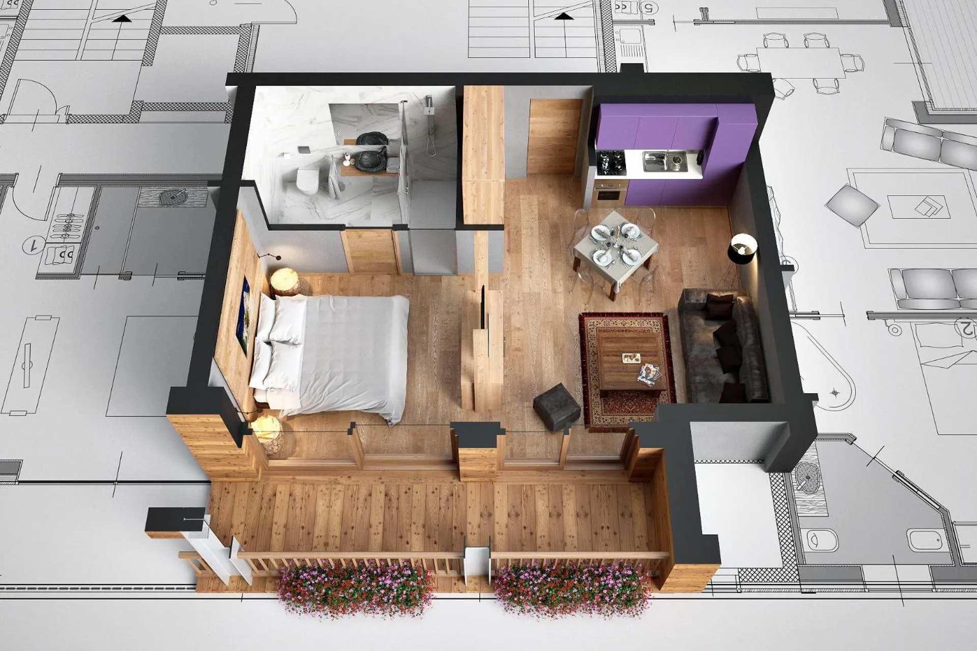 Shower in Aux Pieds du Roi - Suite & Spa