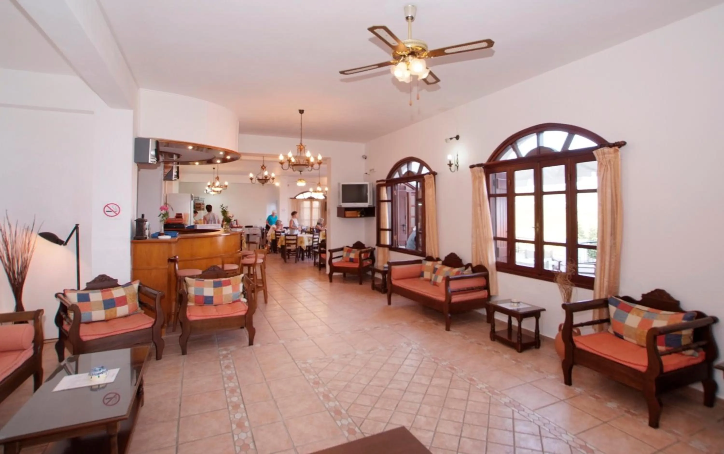 Communal lounge/ TV room in Ikaros Star Hotel