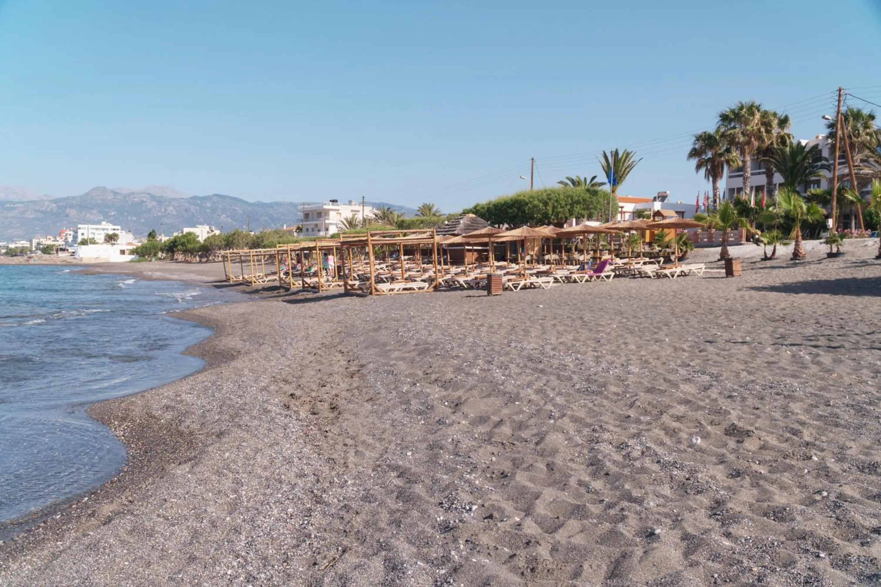 Beach in Tylissos Beach Hotel - Adults Only