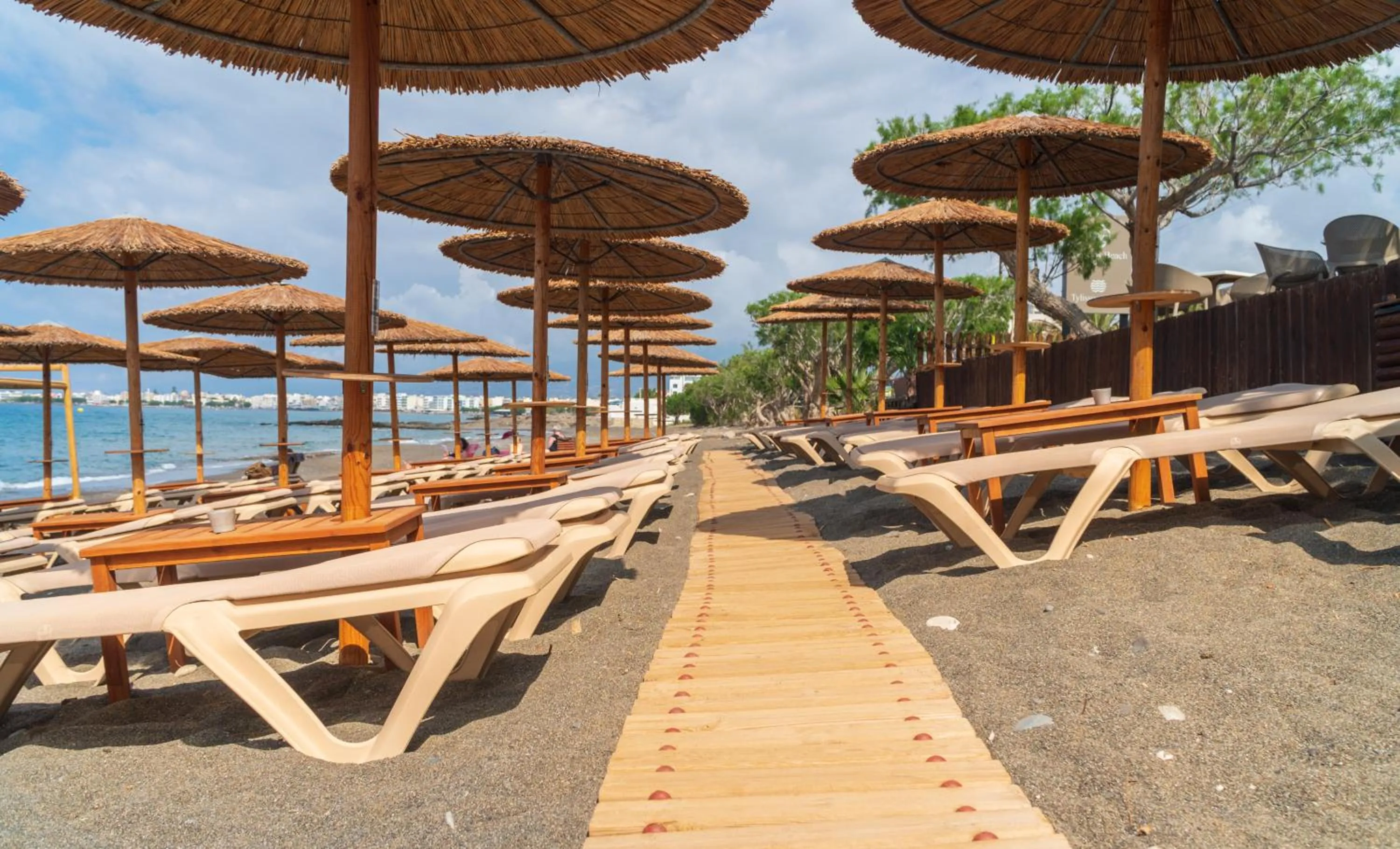 Beach in Tylissos Beach Hotel - Adults Only