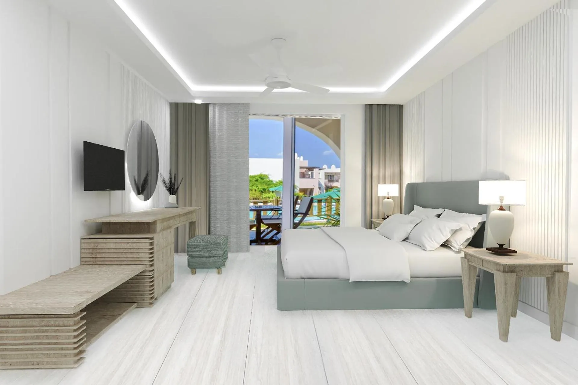 Bedroom, Bed in Gaia Palace