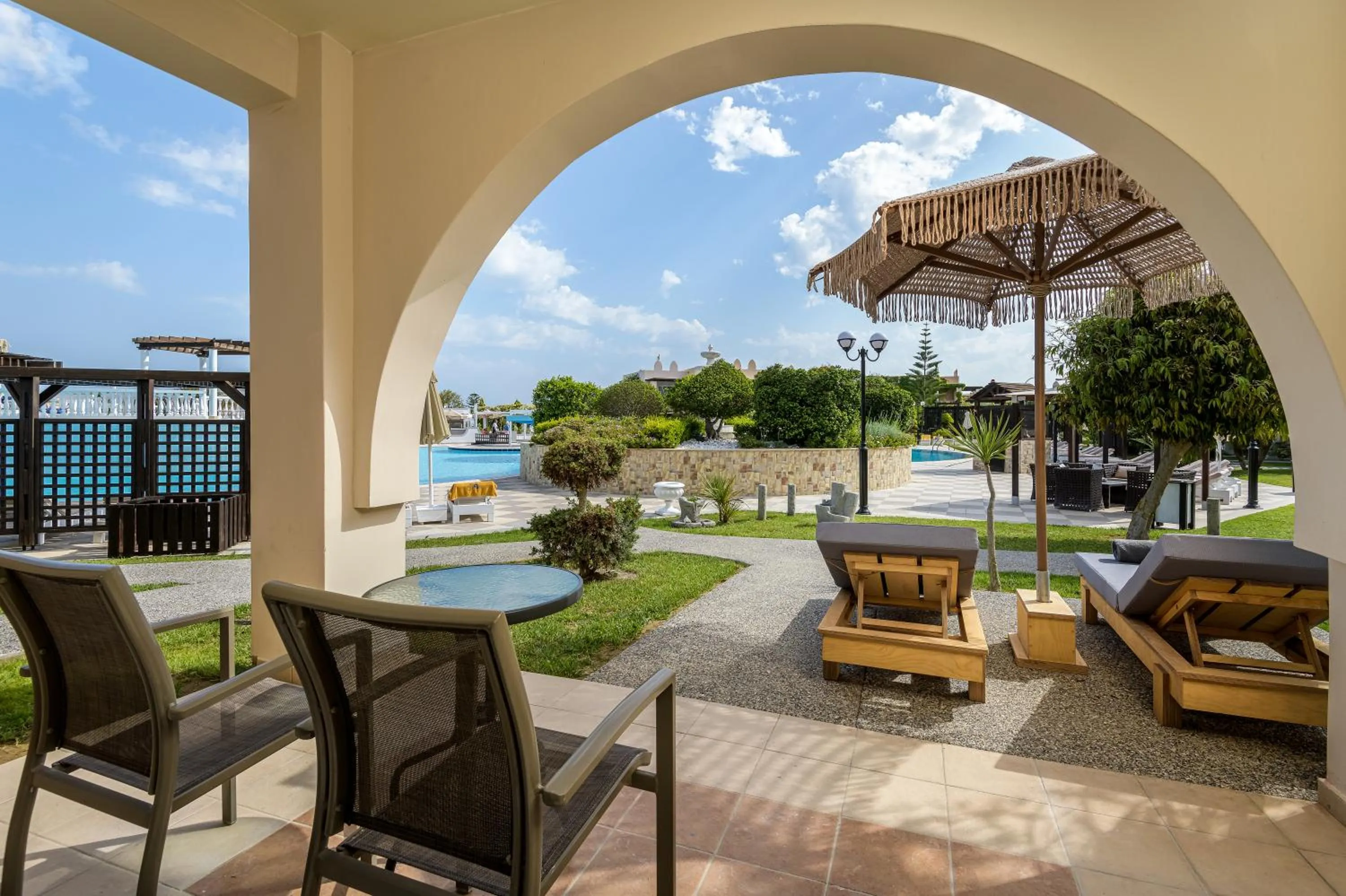 sunbed in Gaia Palace