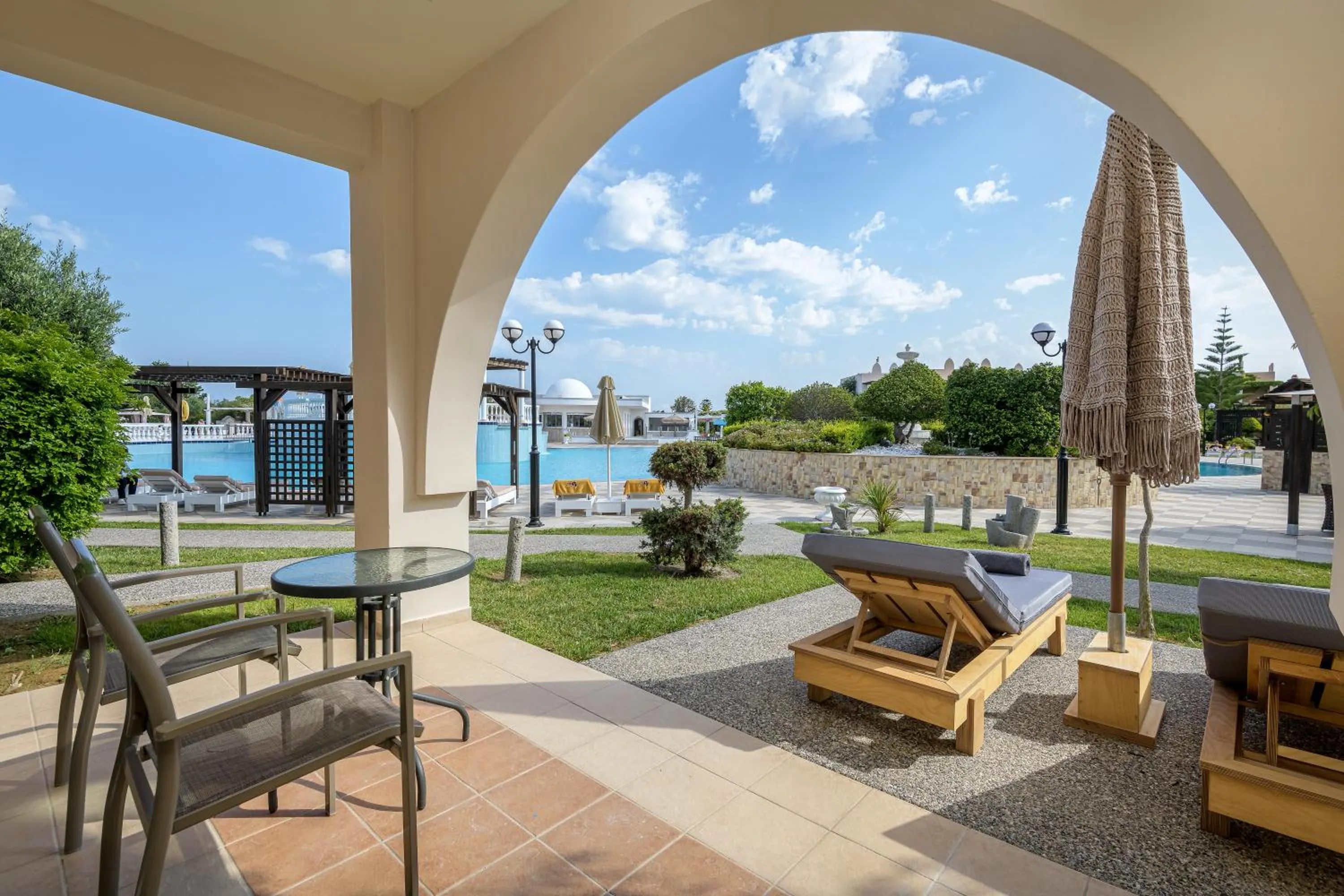 sunbed in Gaia Palace