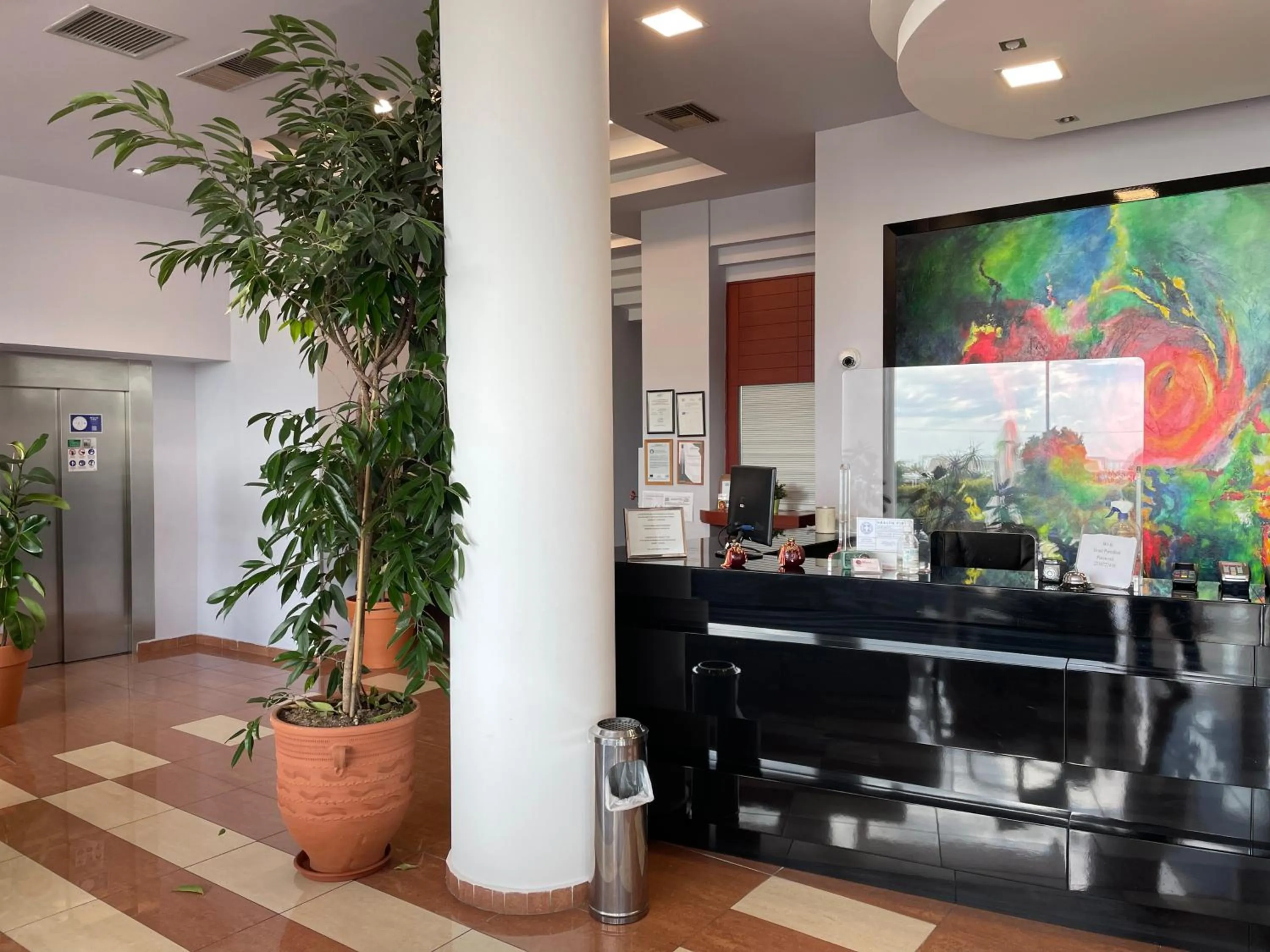 Lobby or reception in Perinthos Hotel