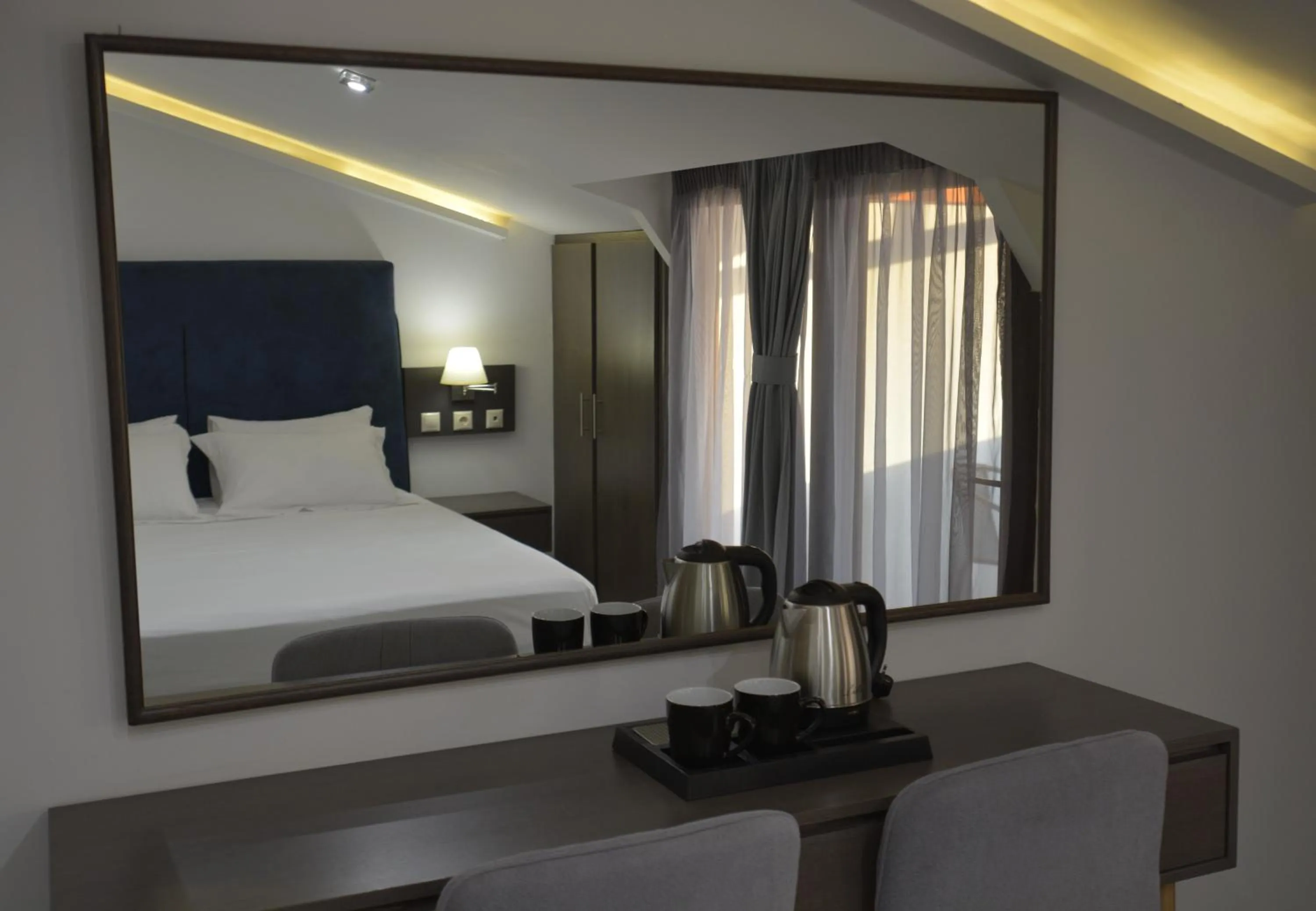 Bed in Perinthos Hotel