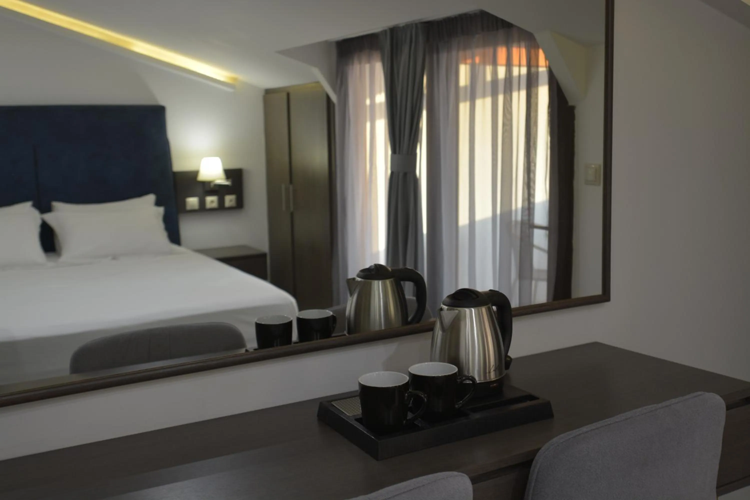 Bed in Perinthos Hotel