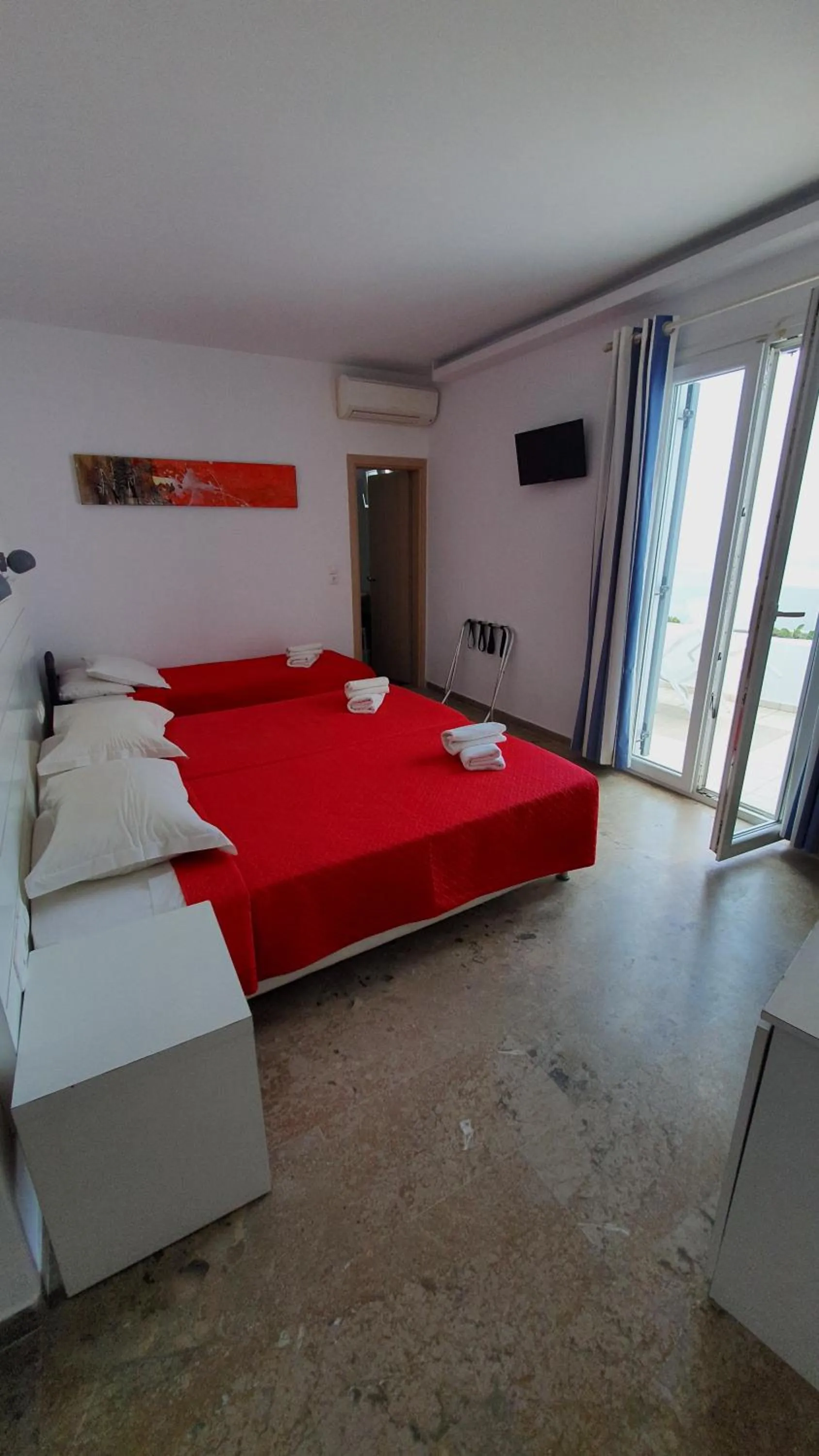 Bed in Hotel Gorgona