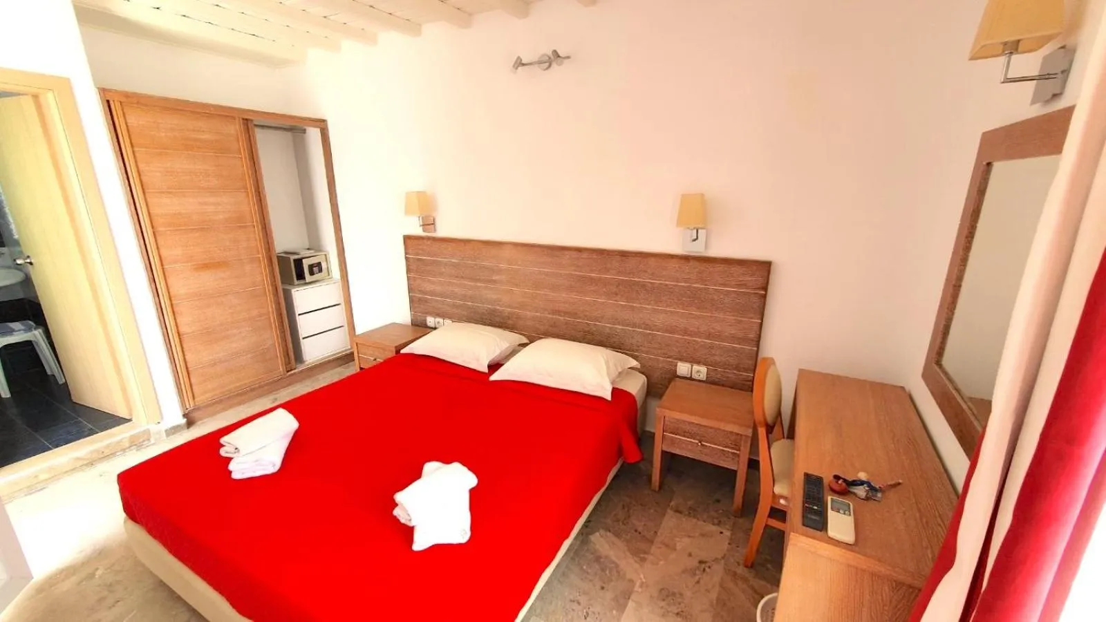 Bed in Hotel Gorgona