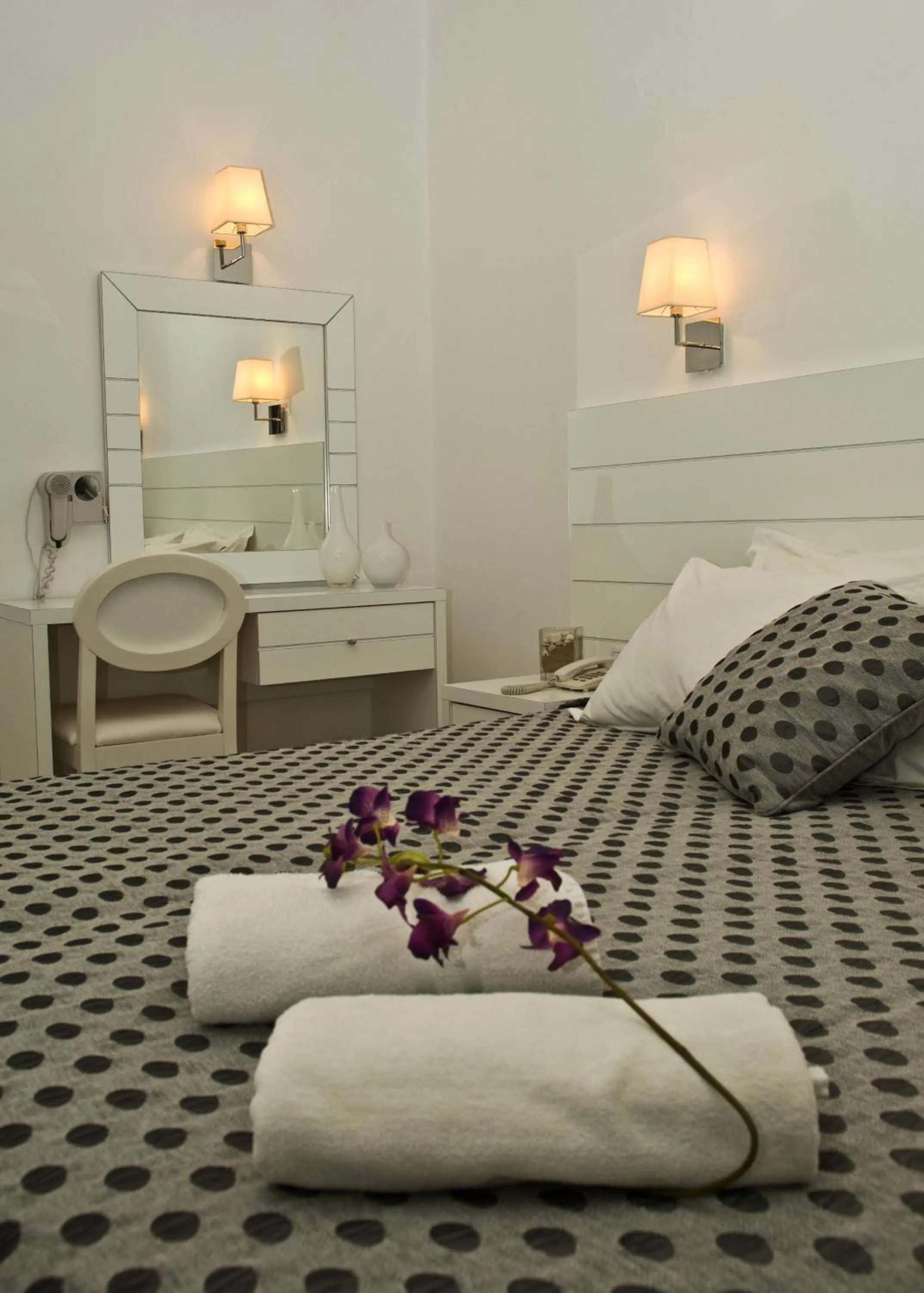 Bed in Hotel Gorgona