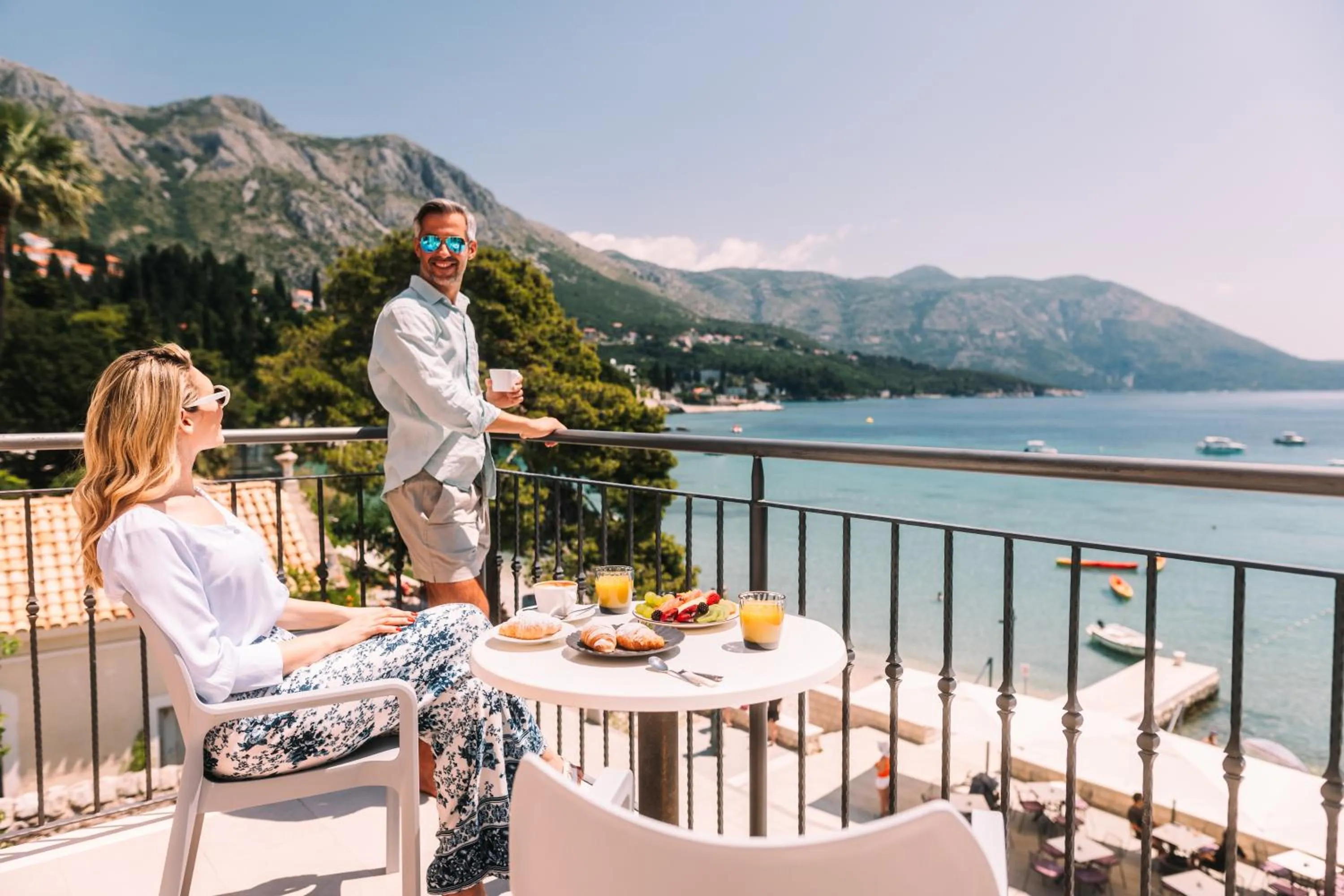 Balcony/Terrace in Maistra Select Srebreno Villas