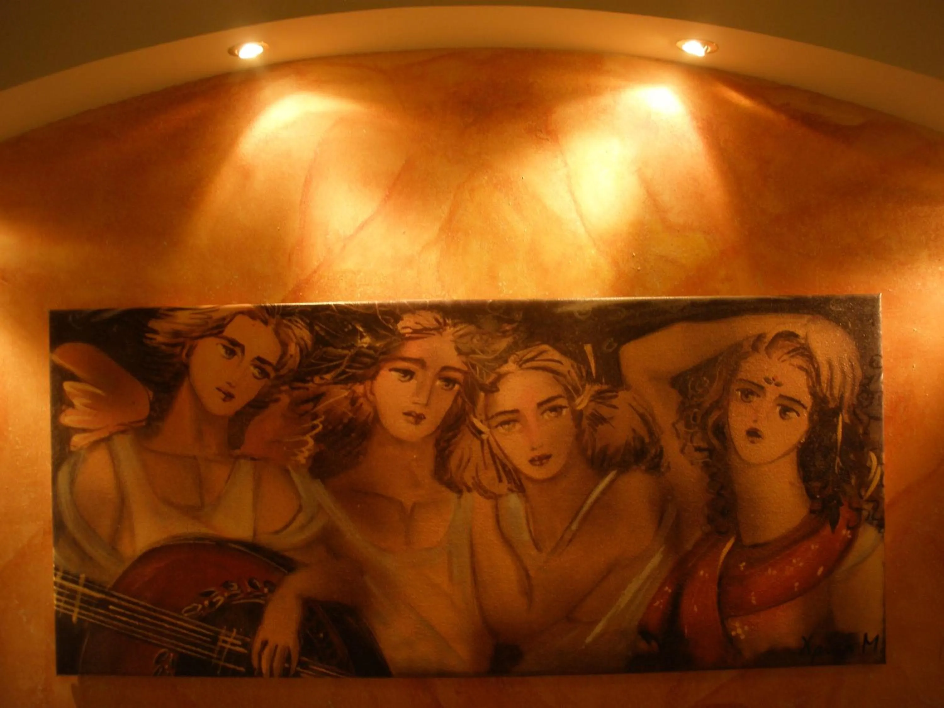 Decorative detail in Pelias Hotel